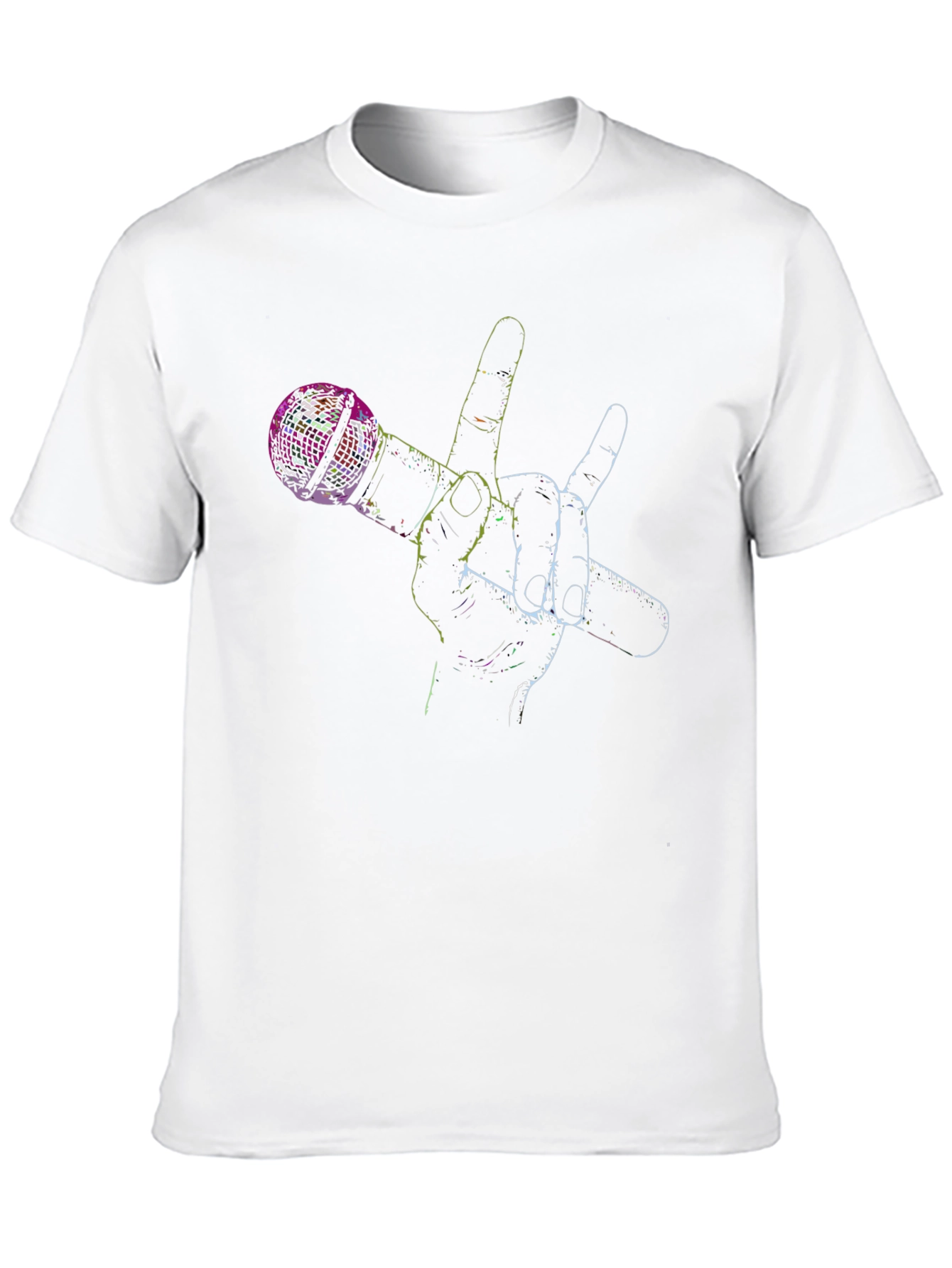 Mic Rock Hand Black T-Shirt