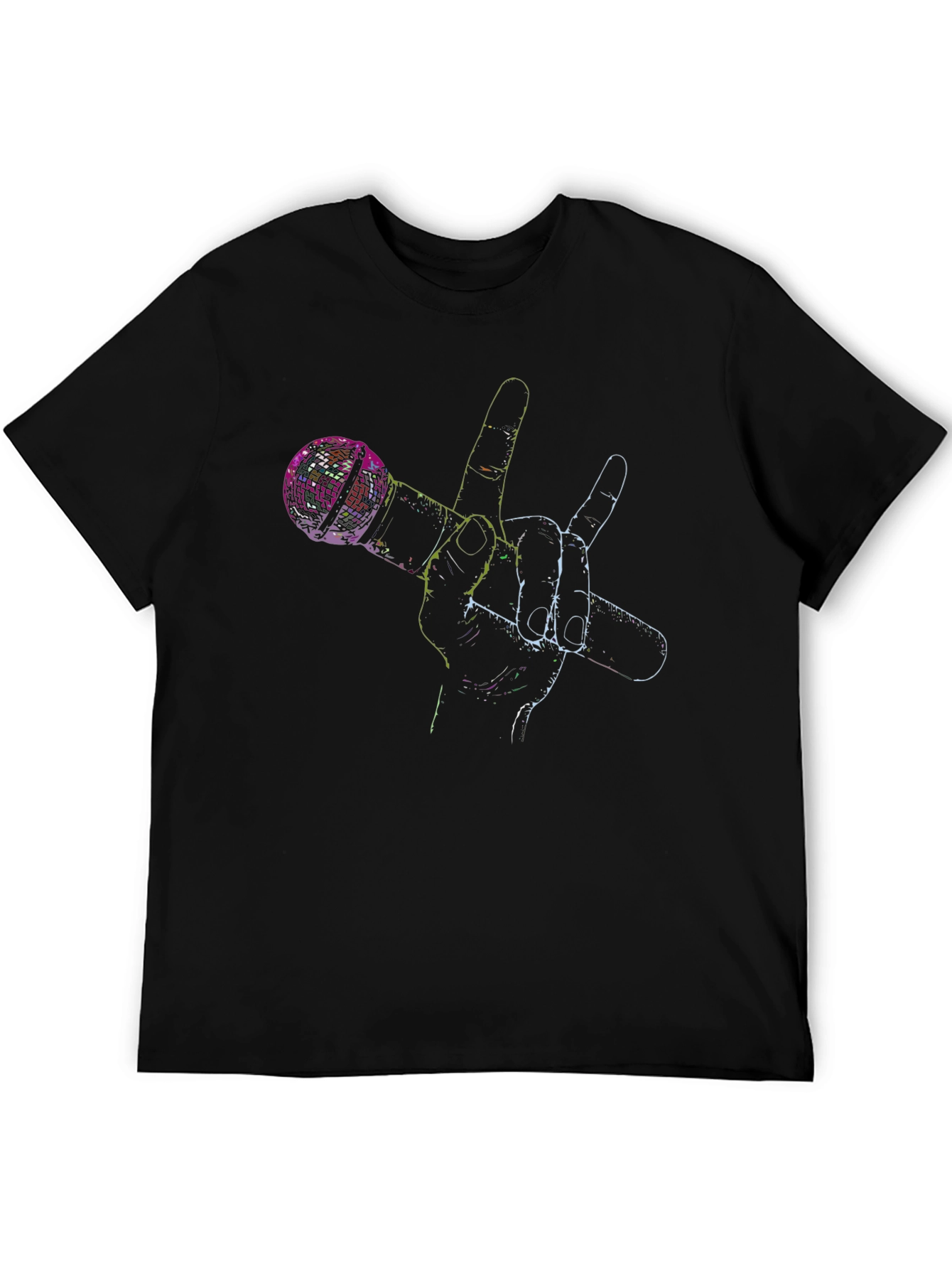 Mic Rock Hand Black T-Shirt