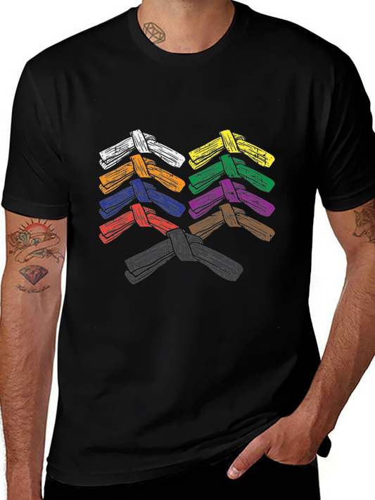 BJJ Belts T-Shirt Brazilian Jiu-Jitsu Martial Arts Tee
