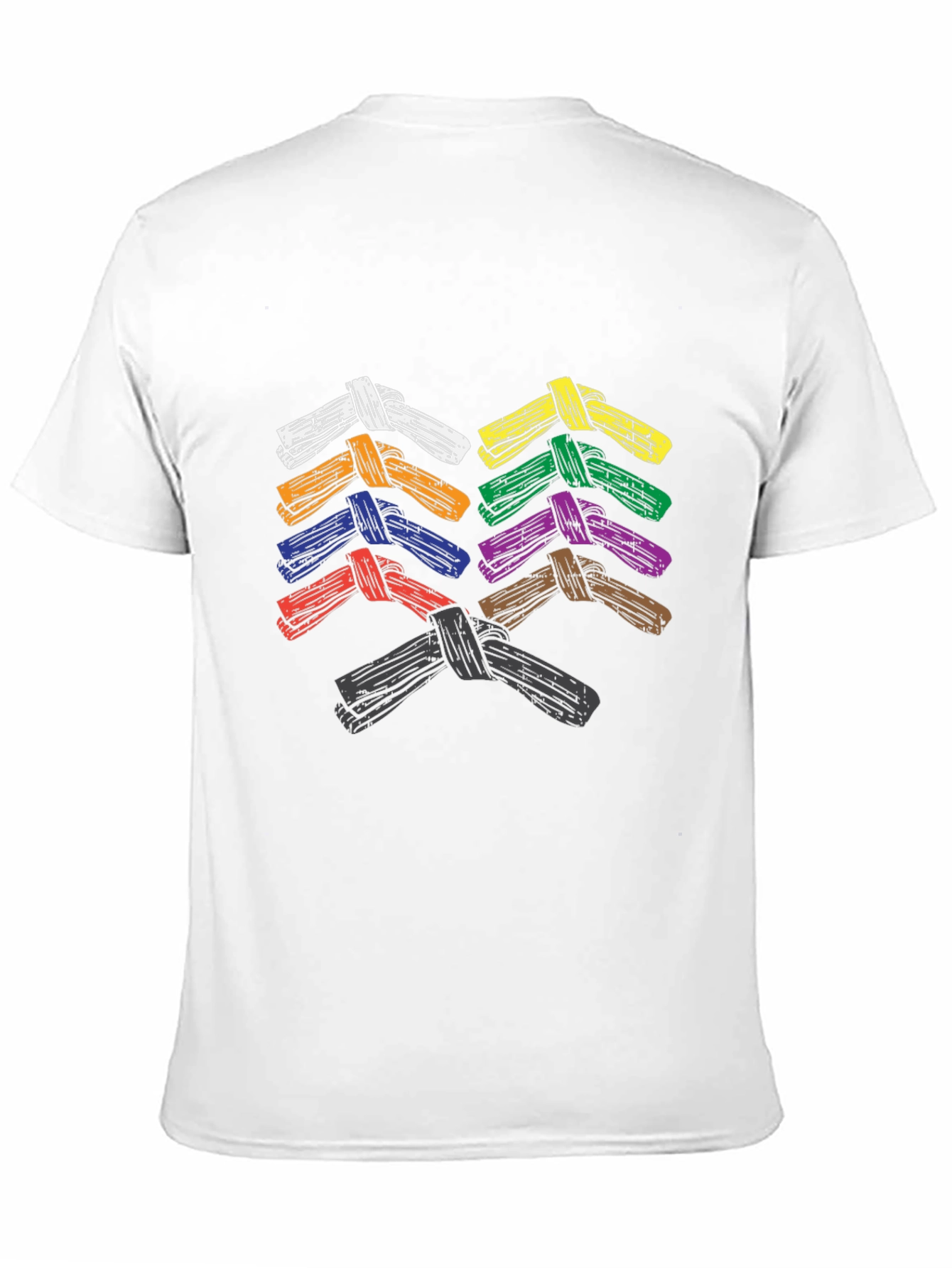 BJJ Belts T-Shirt Brazilian Jiu-Jitsu Martial Arts Tee