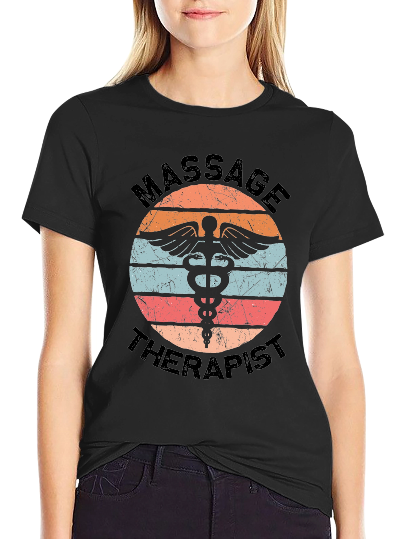 Massage Therapist Retro Style T-Shirt