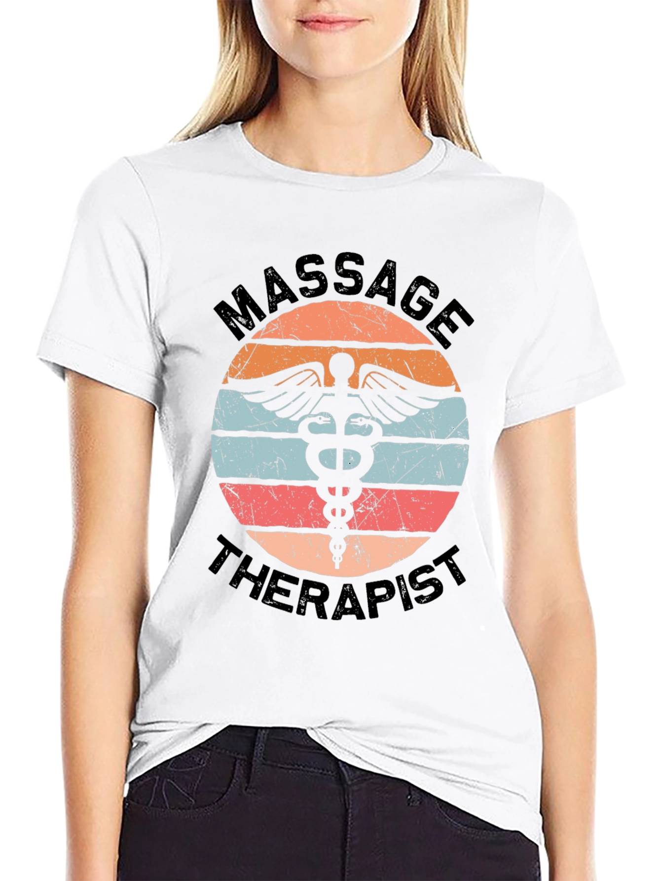 Massage Therapist Retro Style T-Shirt
