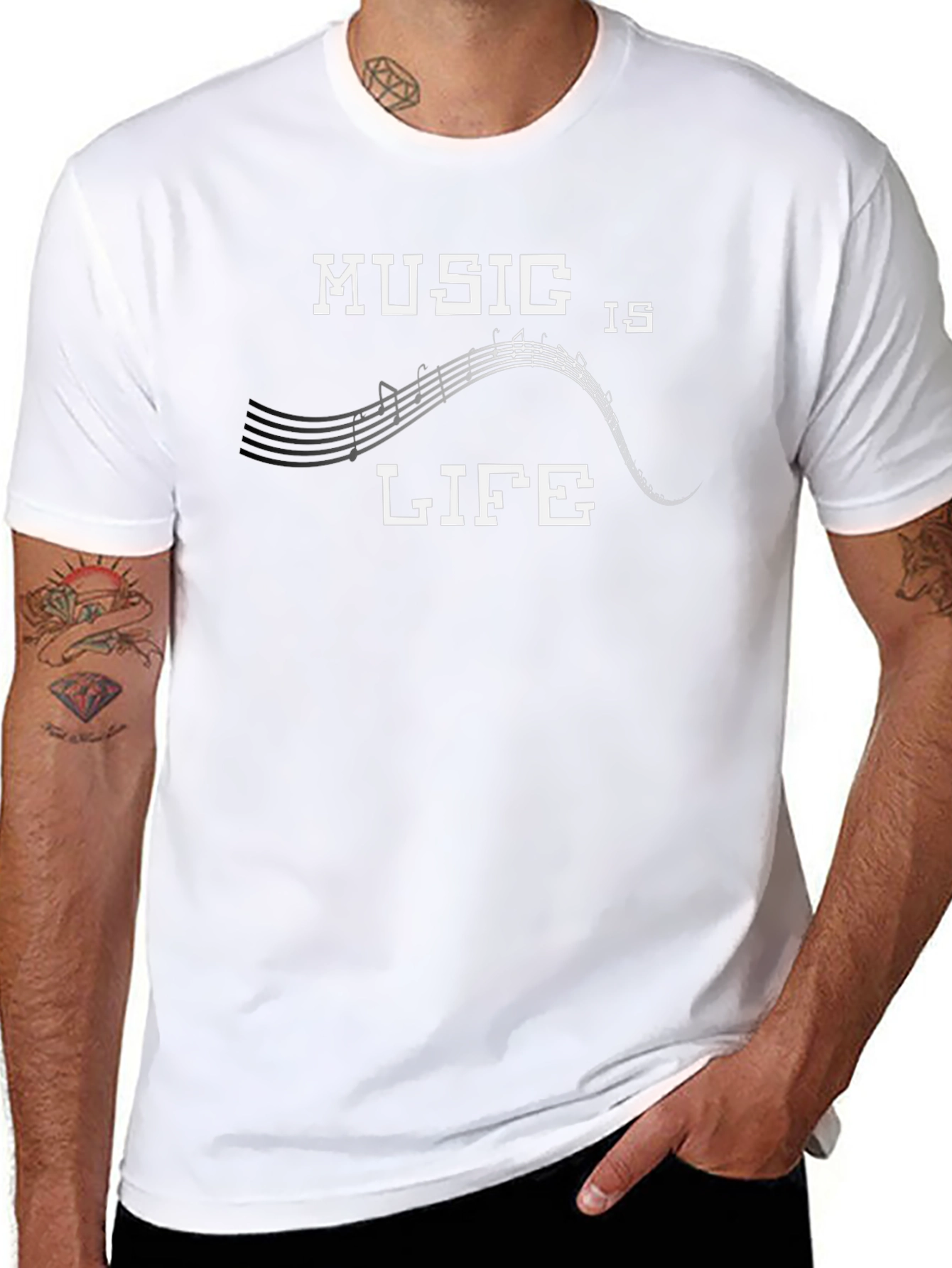 Music is Life Graphic T-Shirt