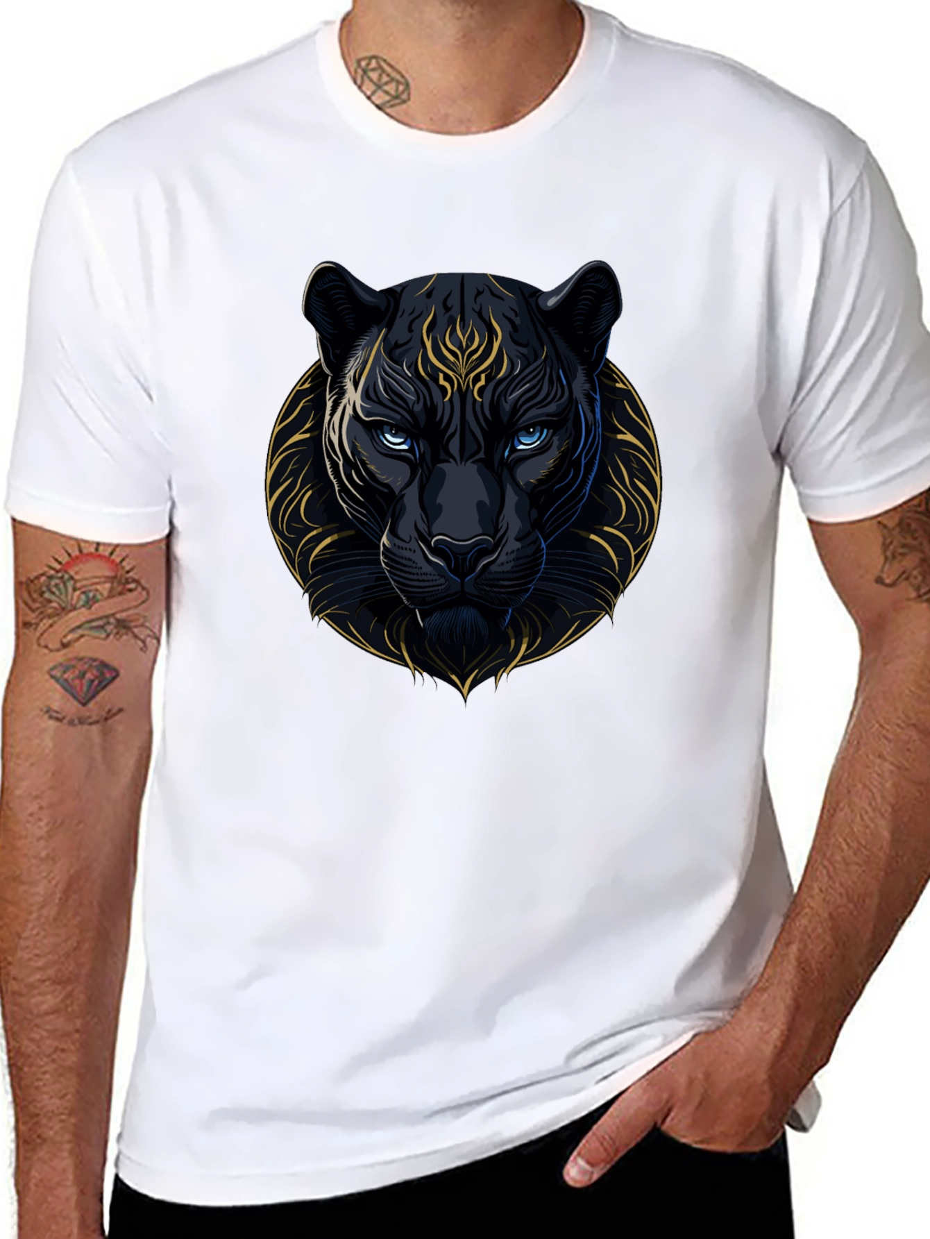 Black Panther Graphic Tee - Stylish Mens Shirt