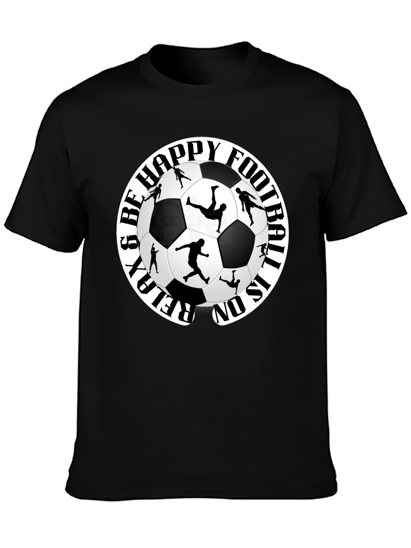 Relax and Be Happy Football T-Shirt