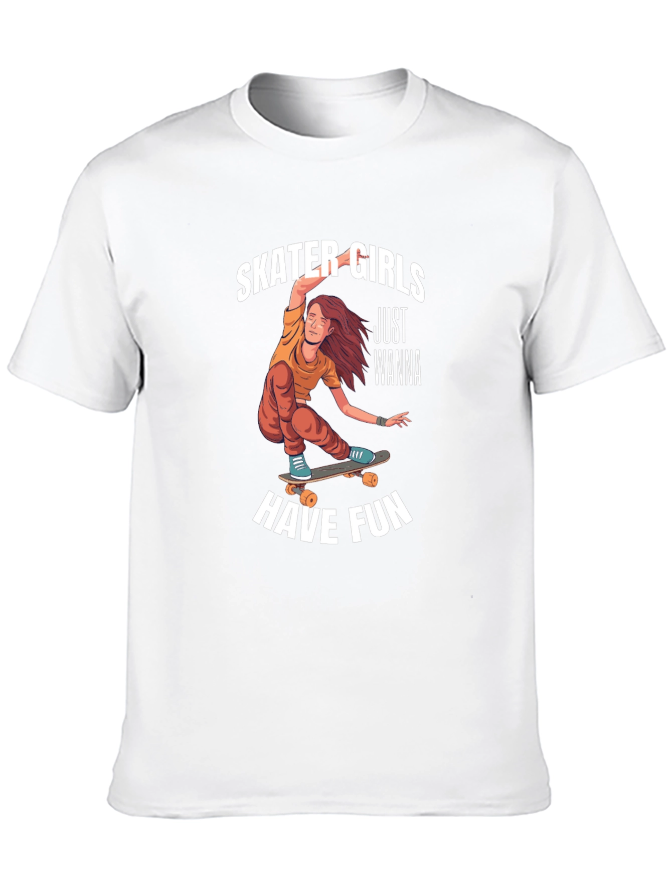 Skater Girls Wanna Have Fun Graphic Tee