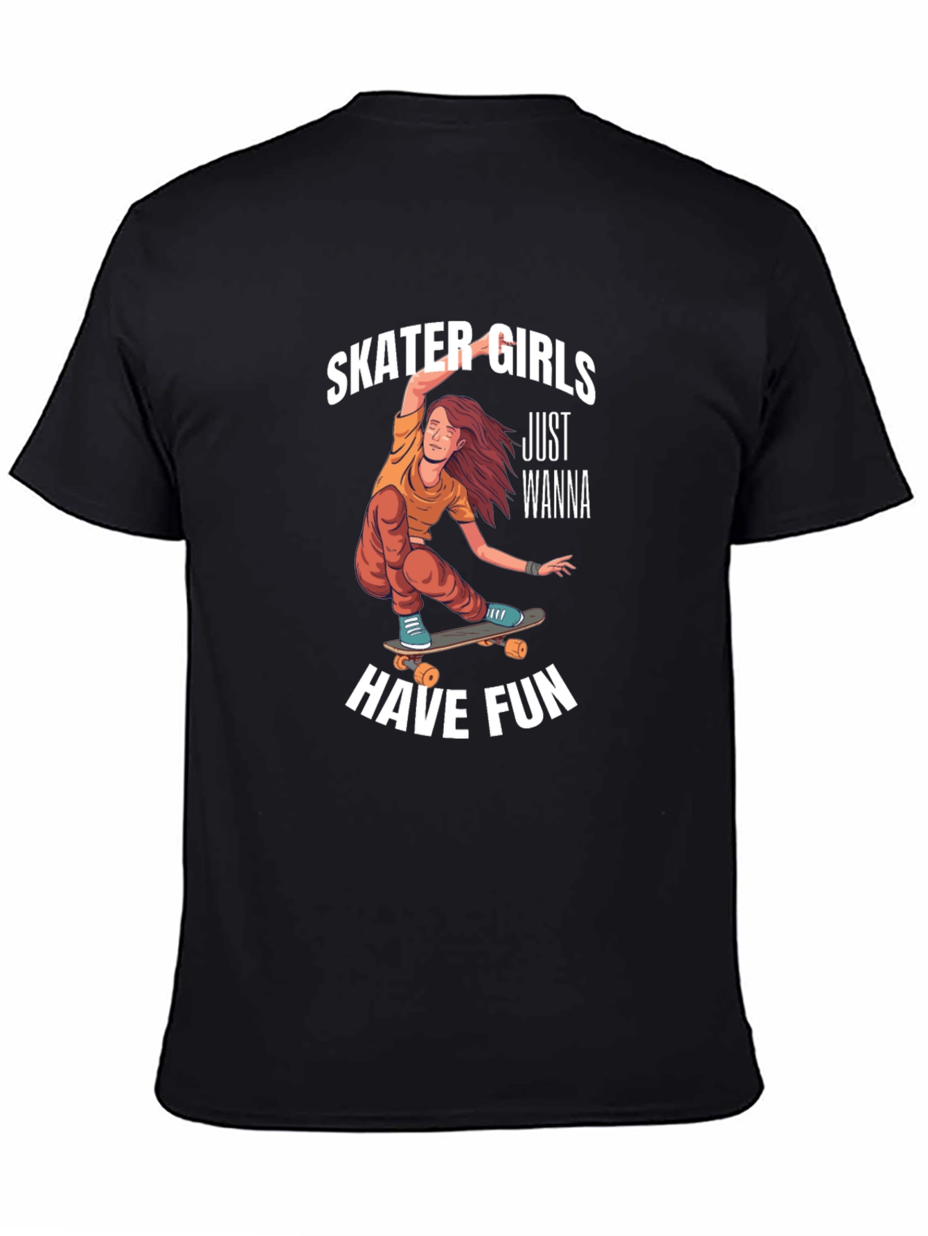 Skater Girls Wanna Have Fun Graphic Tee