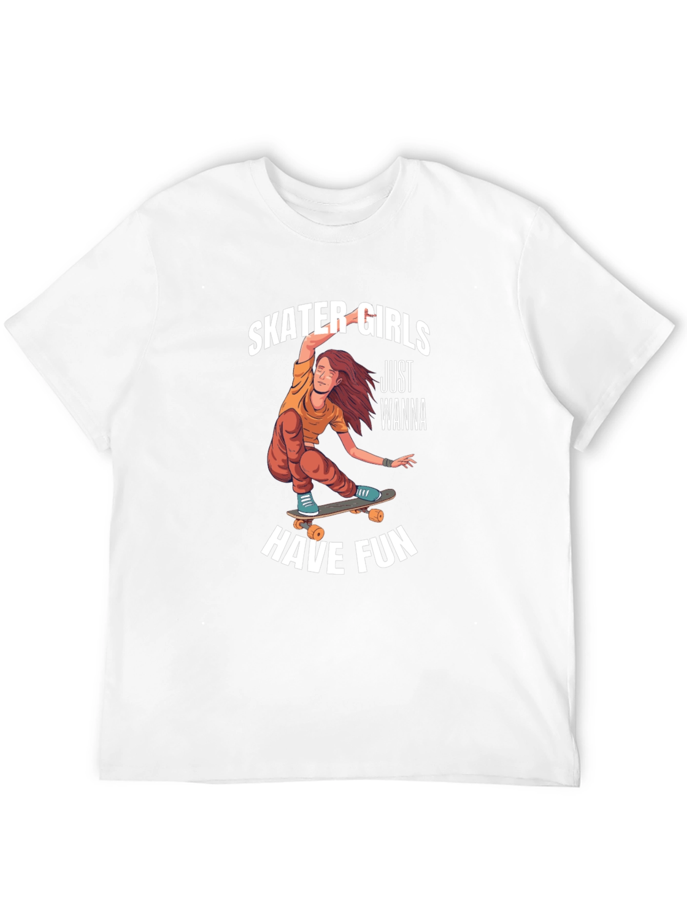 Skater Girls Wanna Have Fun Graphic Tee