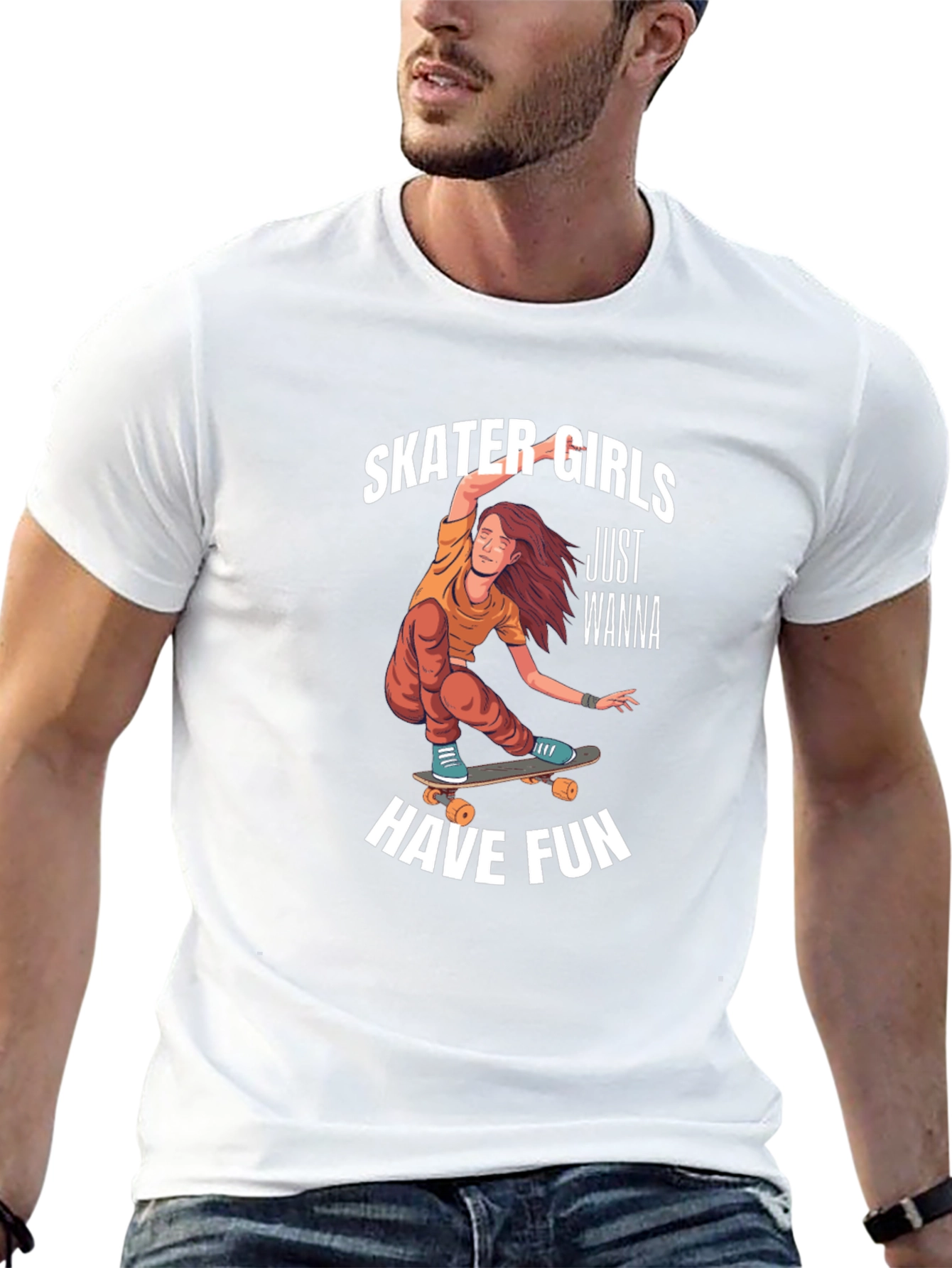 Skater Girls Wanna Have Fun Graphic Tee