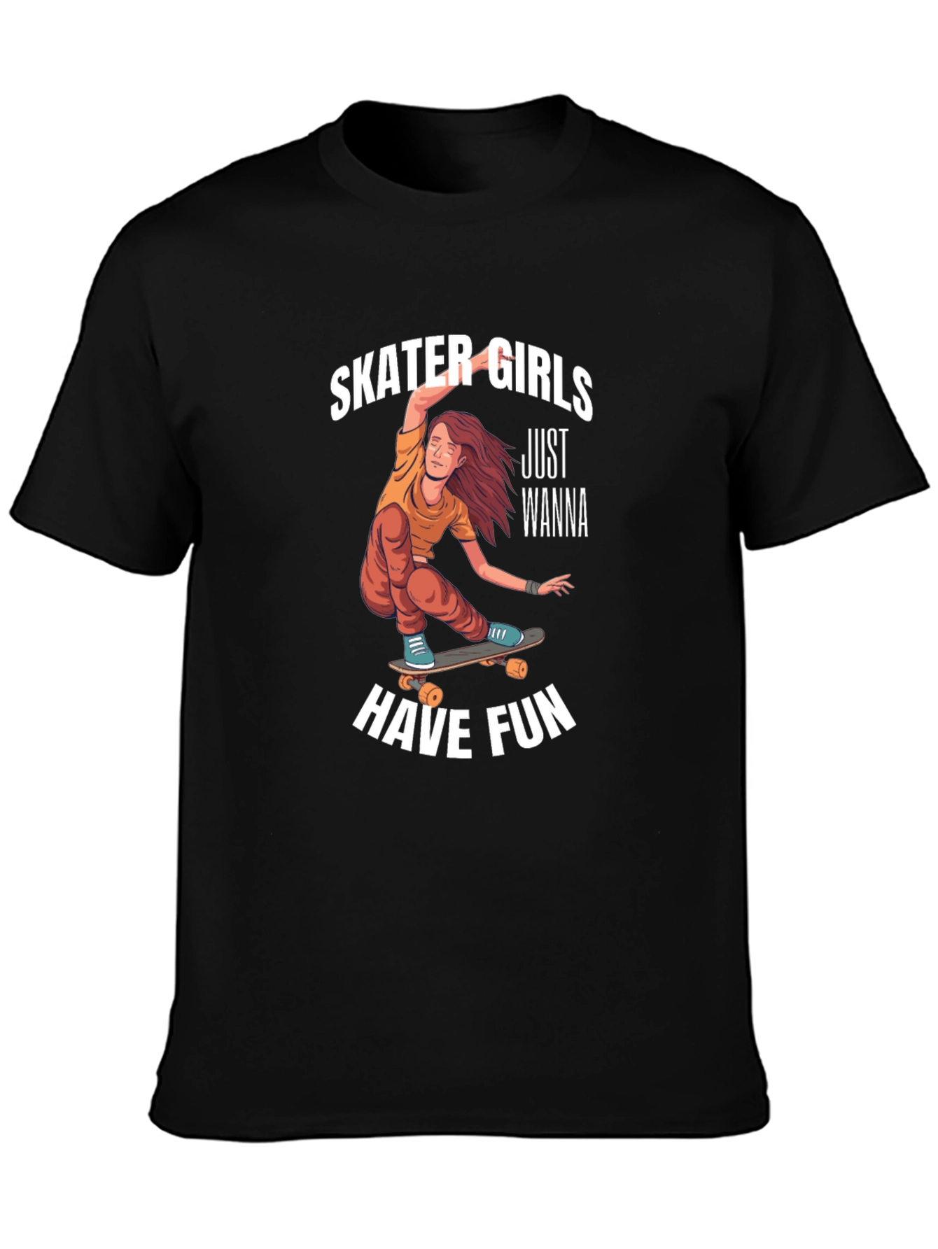 Skater Girls Wanna Have Fun Graphic Tee