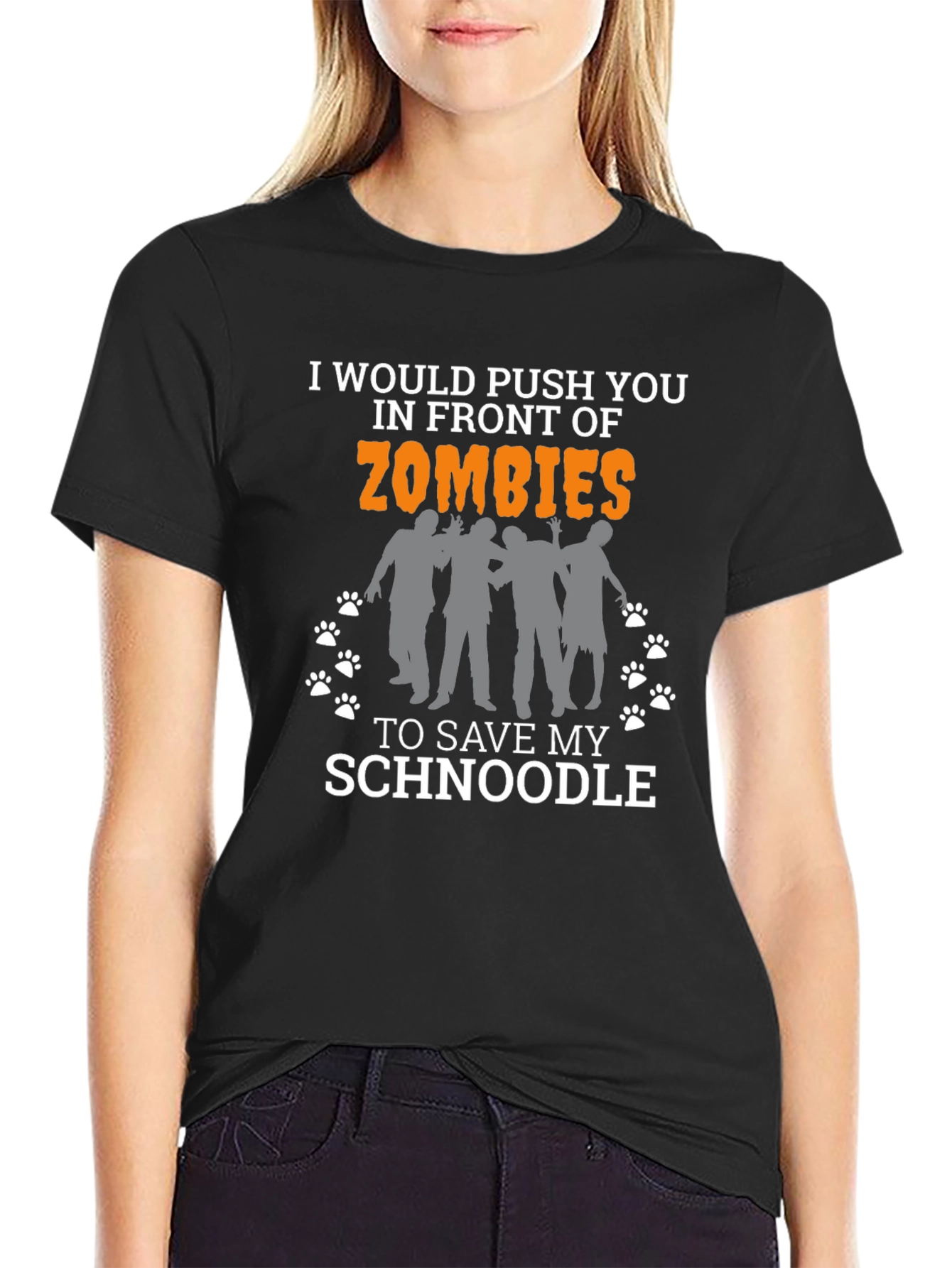 Zombie Schnoodle T-Shirt - Funny Dog Lover Tee