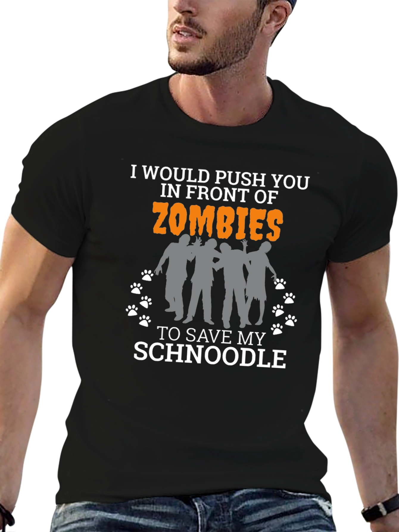 Zombie Schnoodle T-Shirt - Funny Dog Lover Tee