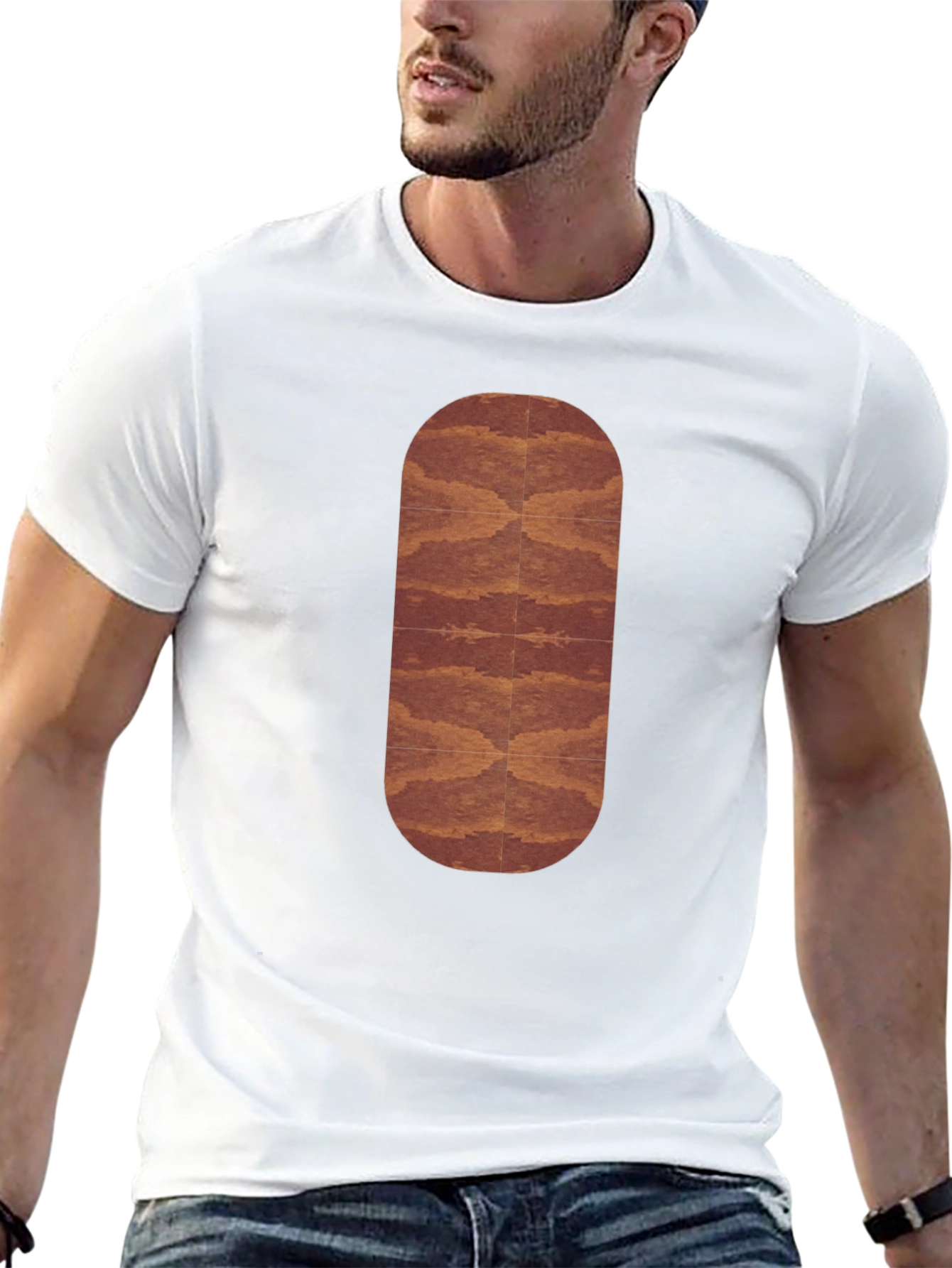 Stylish Black Graphic Tee - Abstract Design
