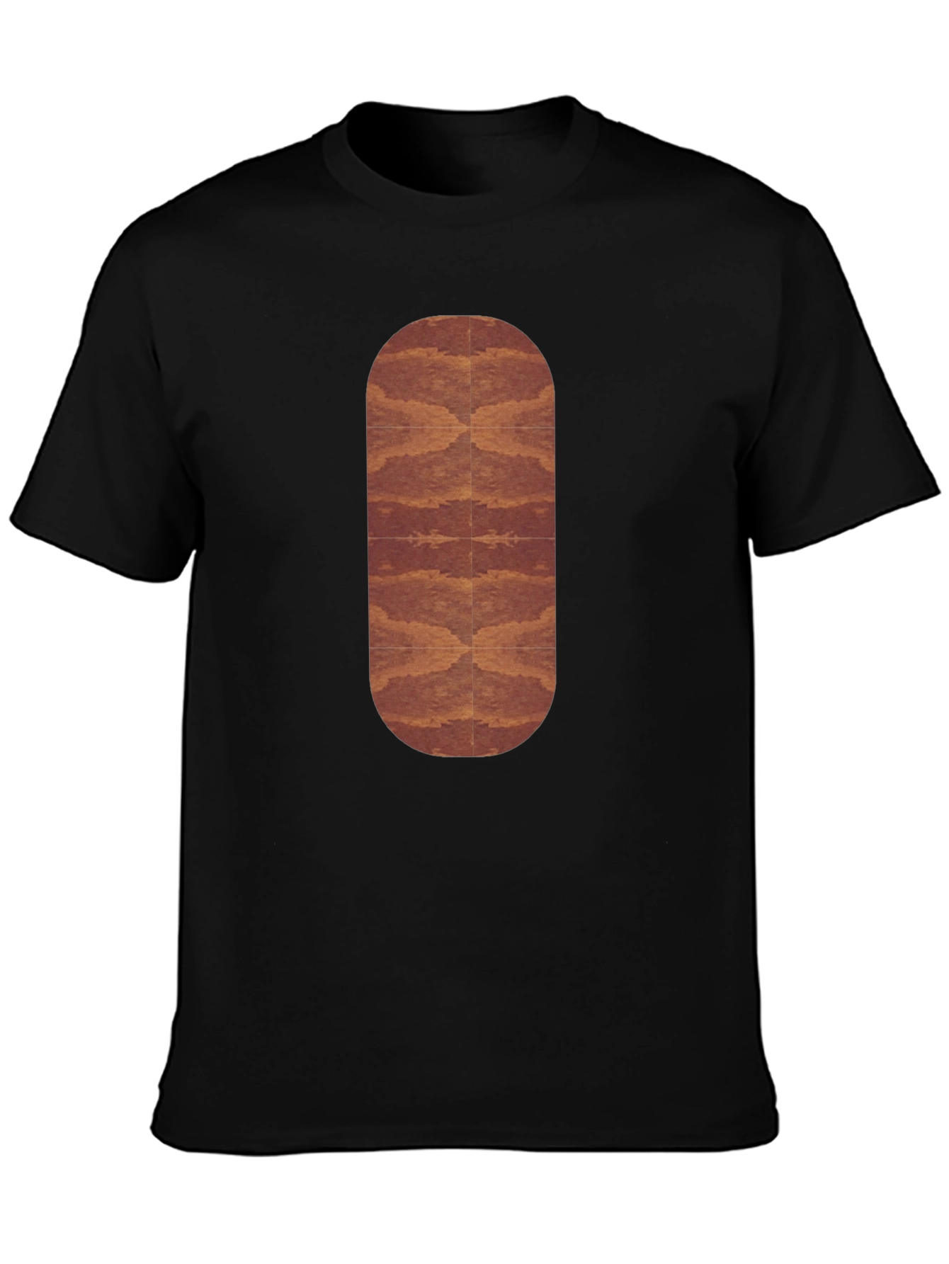 Stylish Black Graphic Tee - Abstract Design