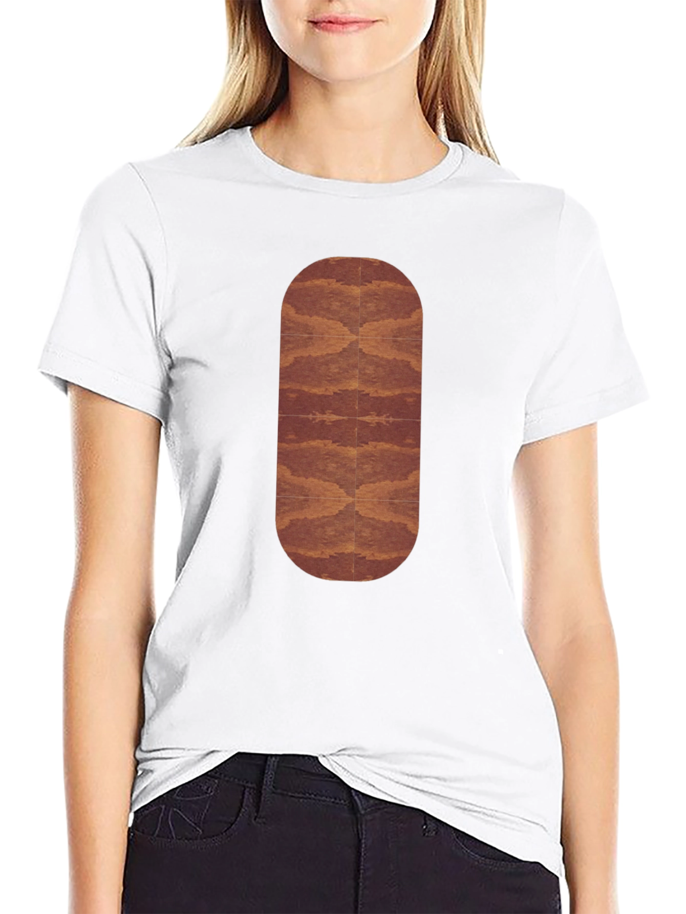 Stylish Black Graphic Tee - Abstract Design