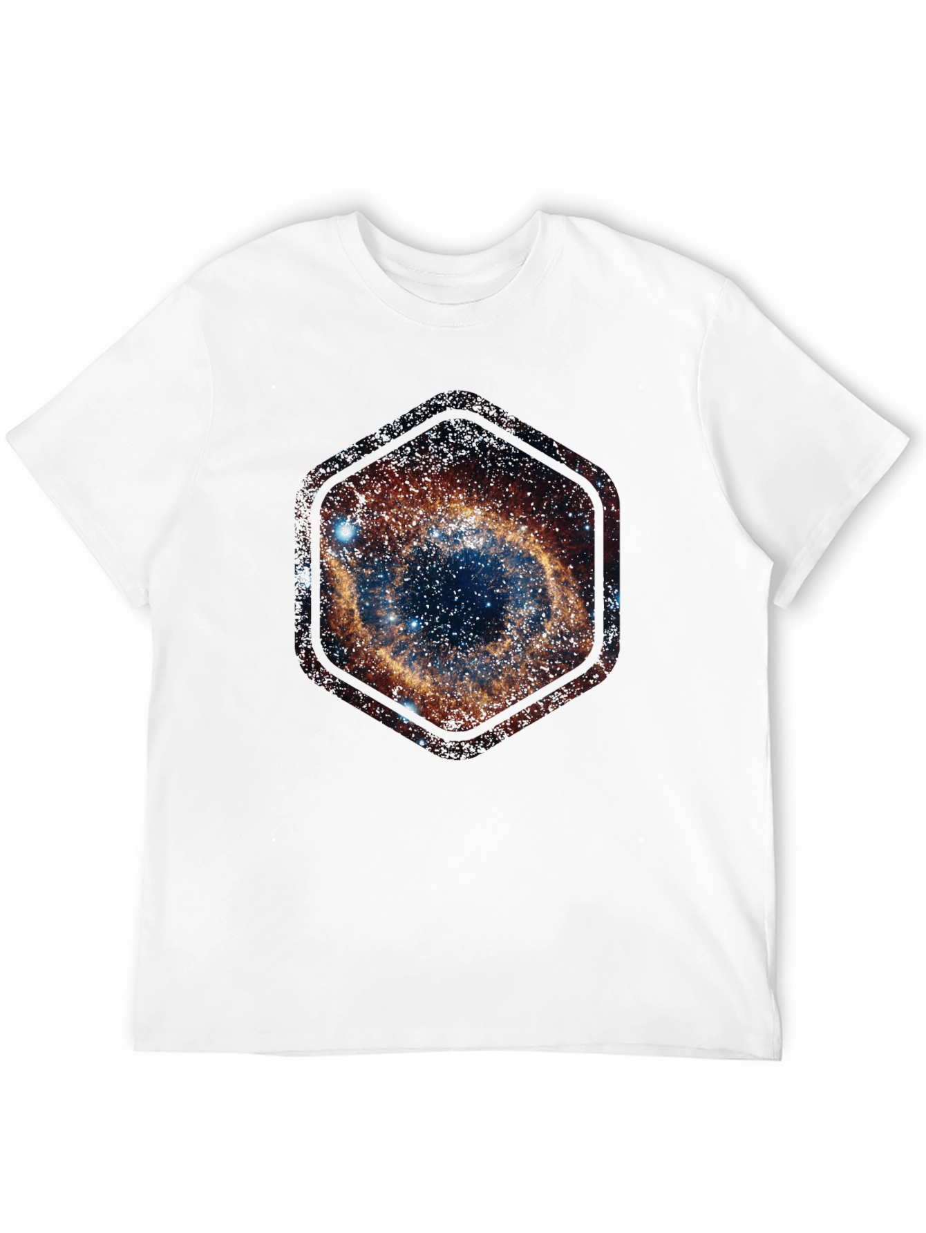 Nebula Galaxy Hexagon T-Shirt - Space Design