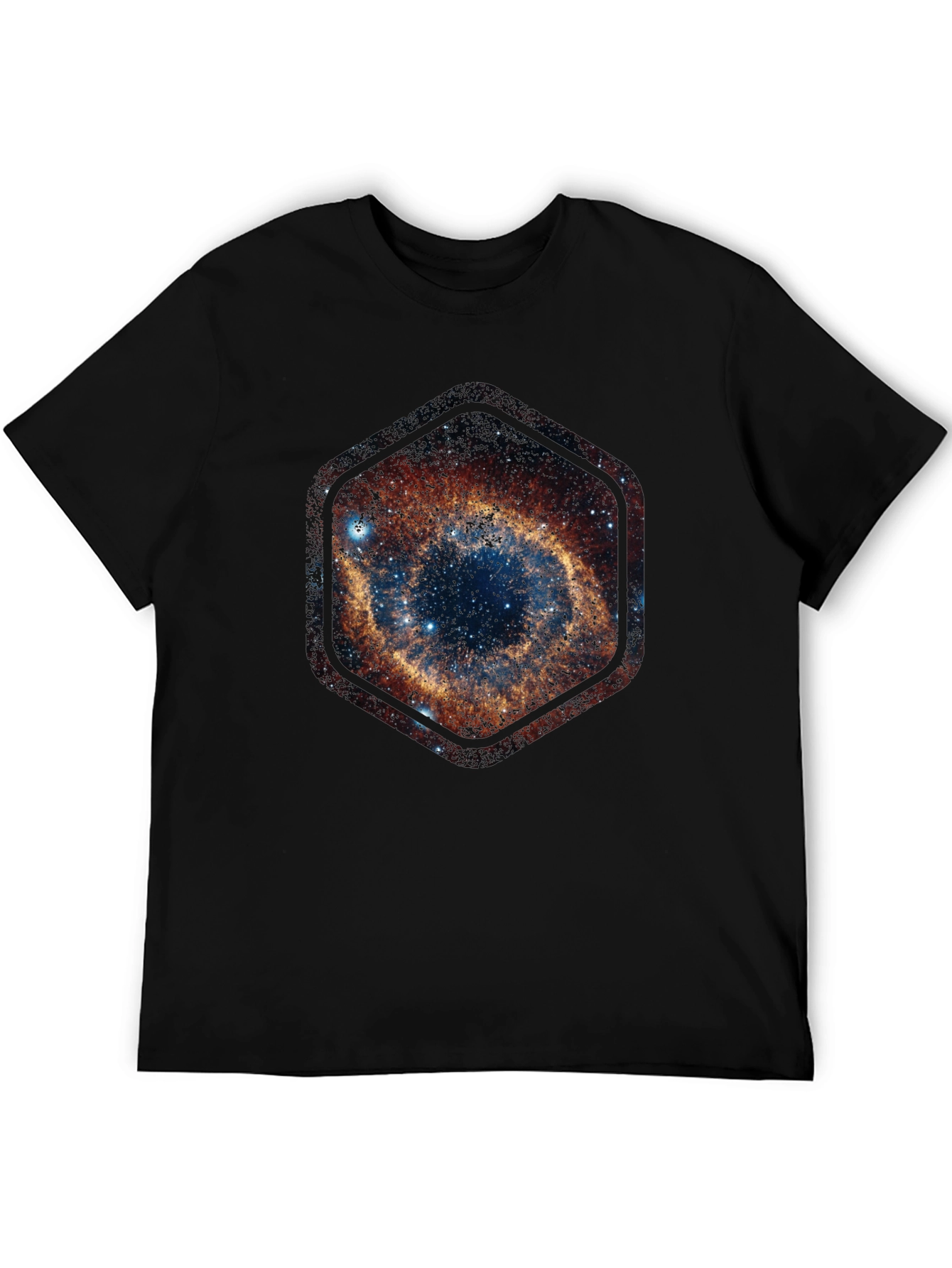 Nebula Galaxy Hexagon T-Shirt - Space Design