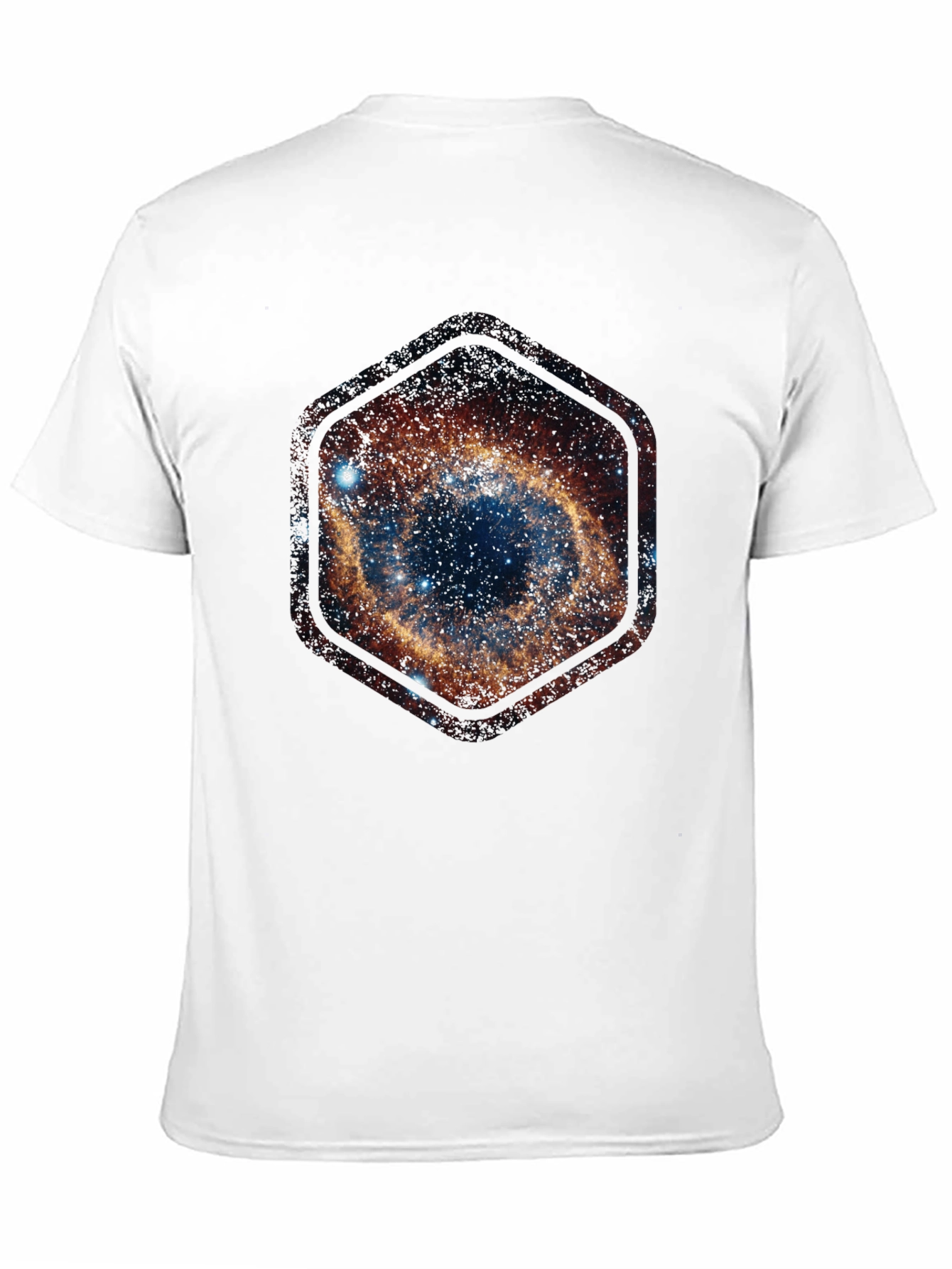 Nebula Galaxy Hexagon T-Shirt - Space Design
