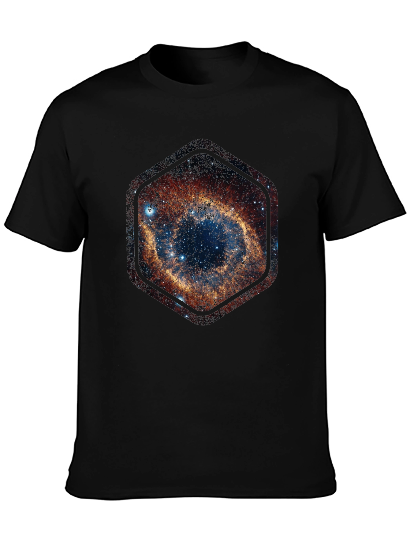 Nebula Galaxy Hexagon T-Shirt - Space Design