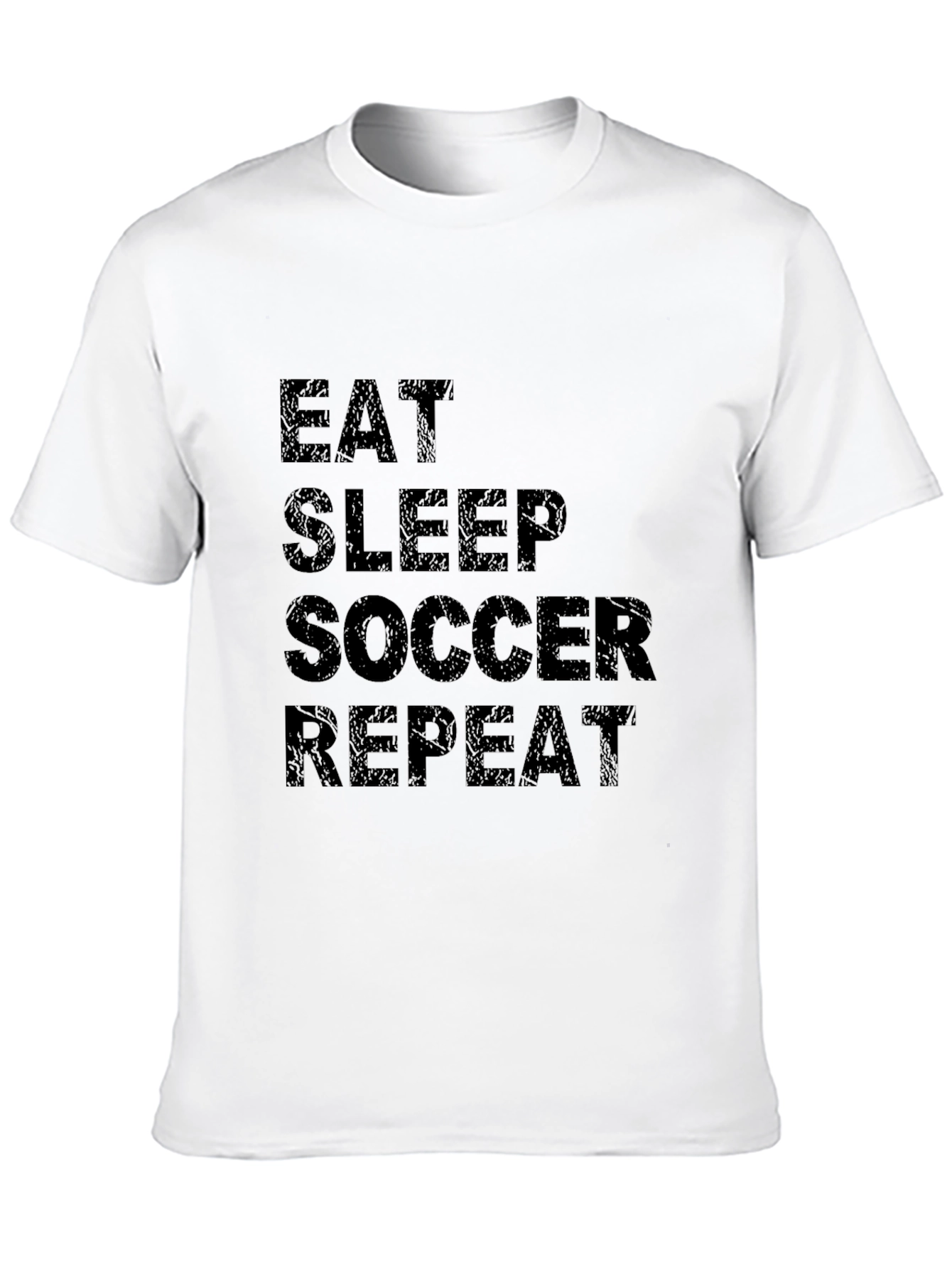 Eat Sleep Soccer Repeat Black T-Shirt