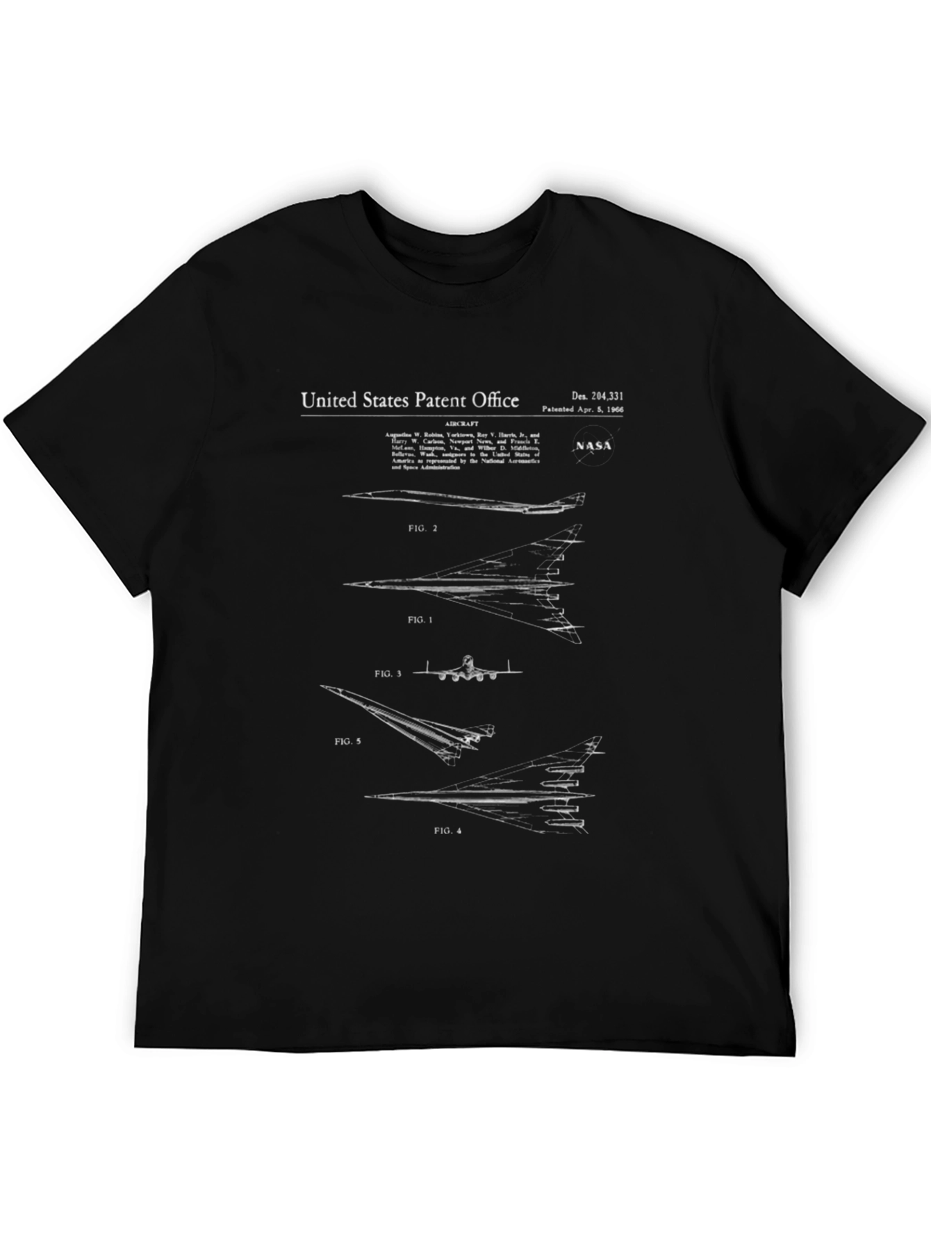 Patent Office NASA Aircraft T-Shirt