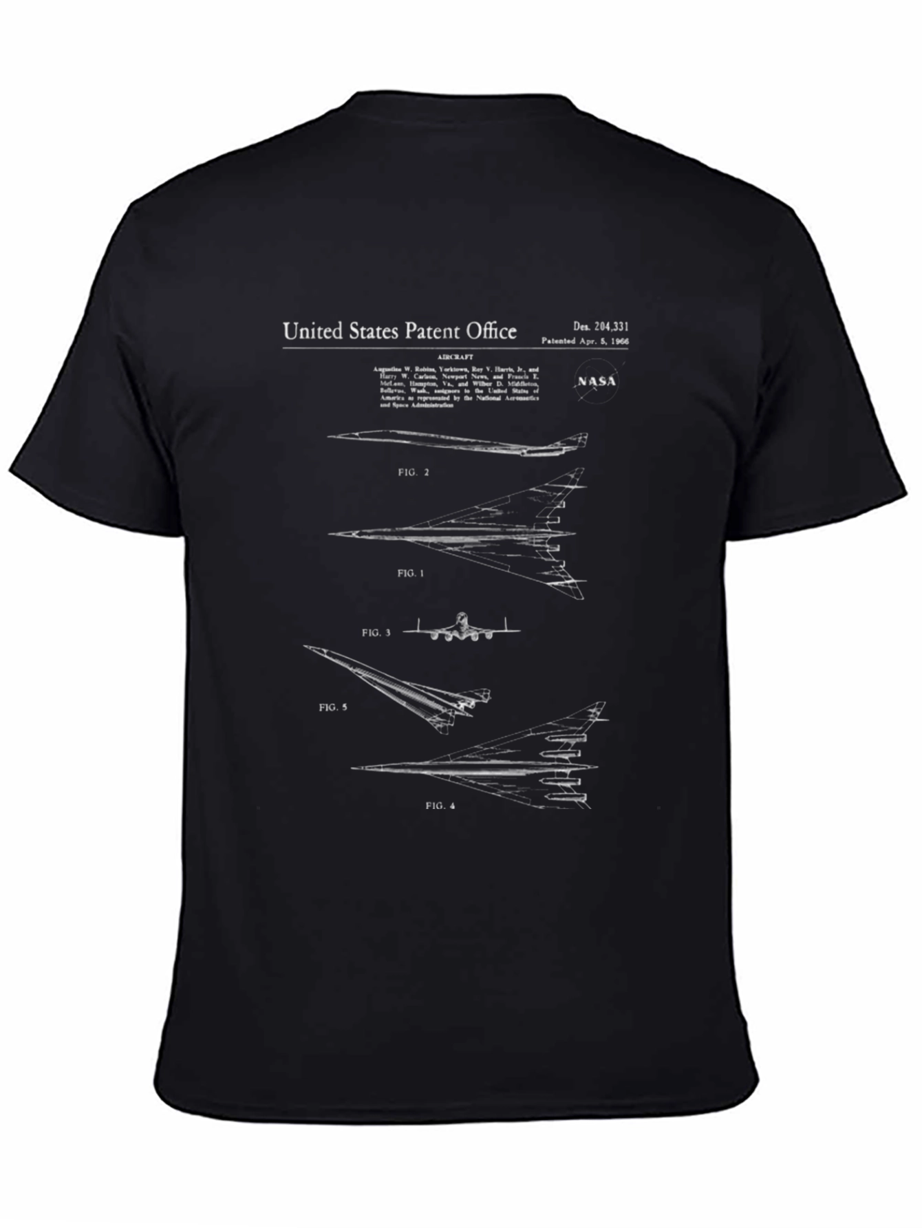 Patent Office NASA Aircraft T-Shirt