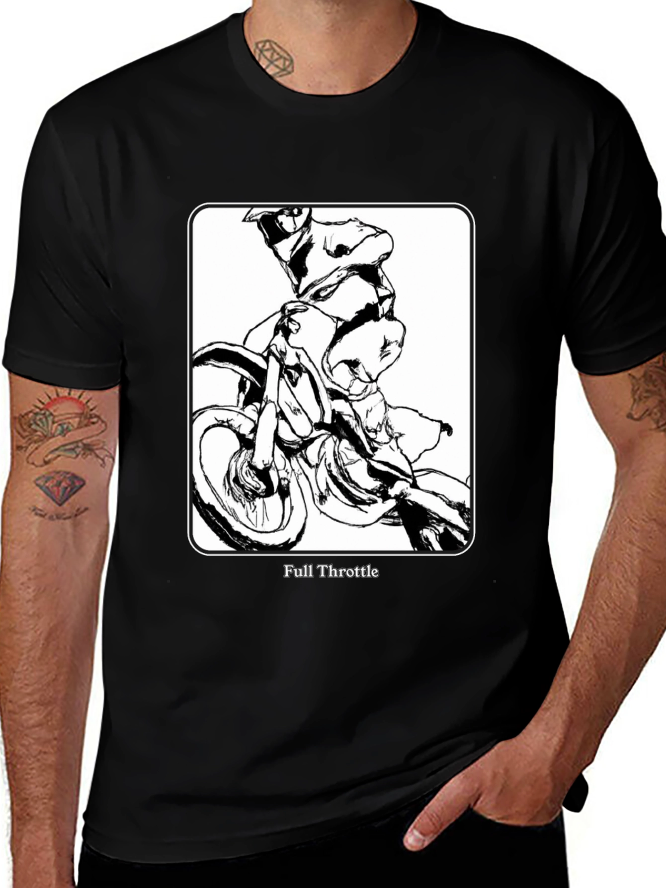 Full Throttle Graphic Tee - Black