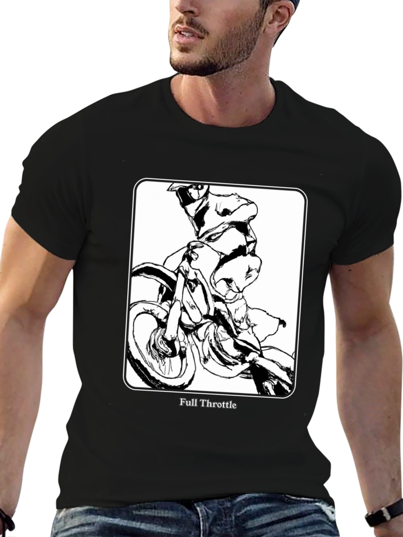 Full Throttle Graphic Tee - Black