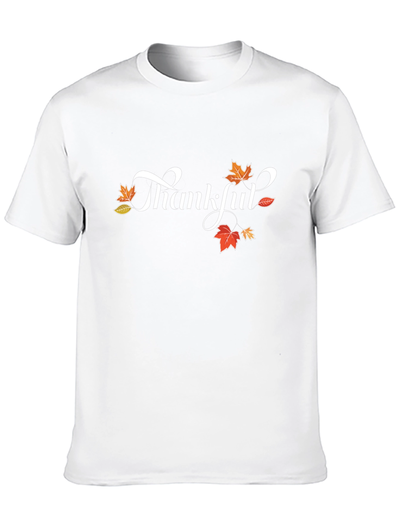 Thankful Graphic Tee - Black Cotton Blend