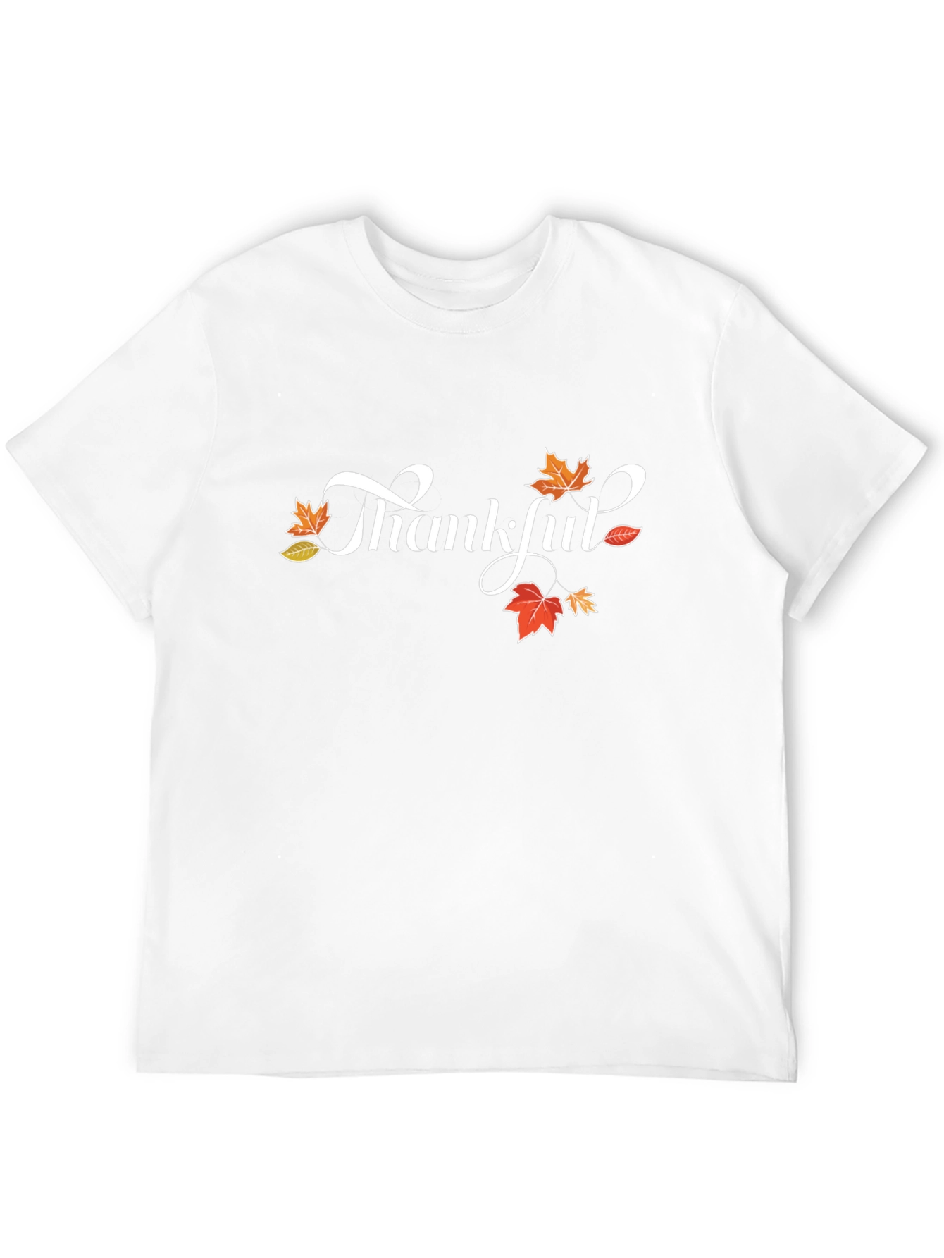 Thankful Graphic Tee - Black Cotton Blend