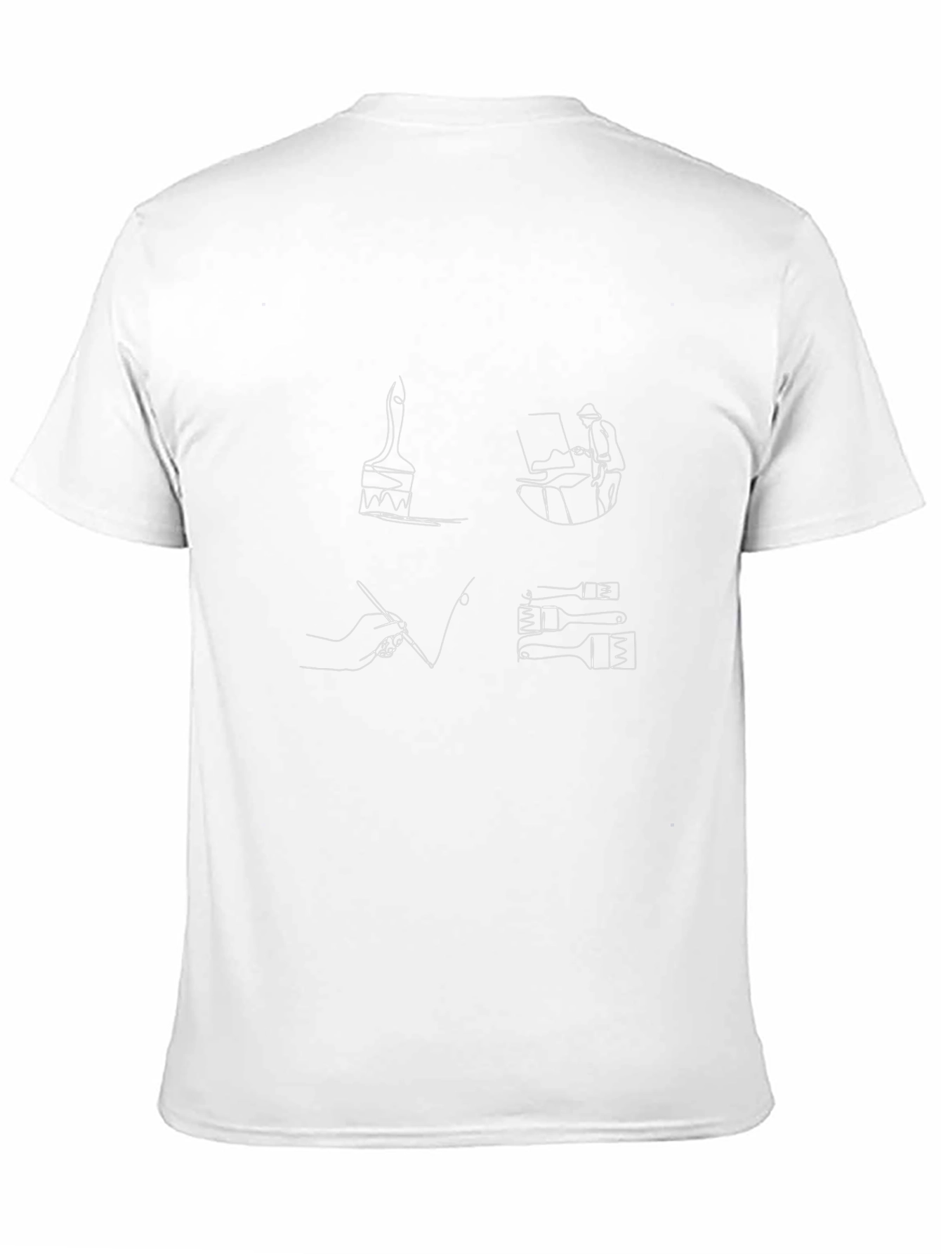 Artists Sketch Graphic T-Shirt - Painter Design
