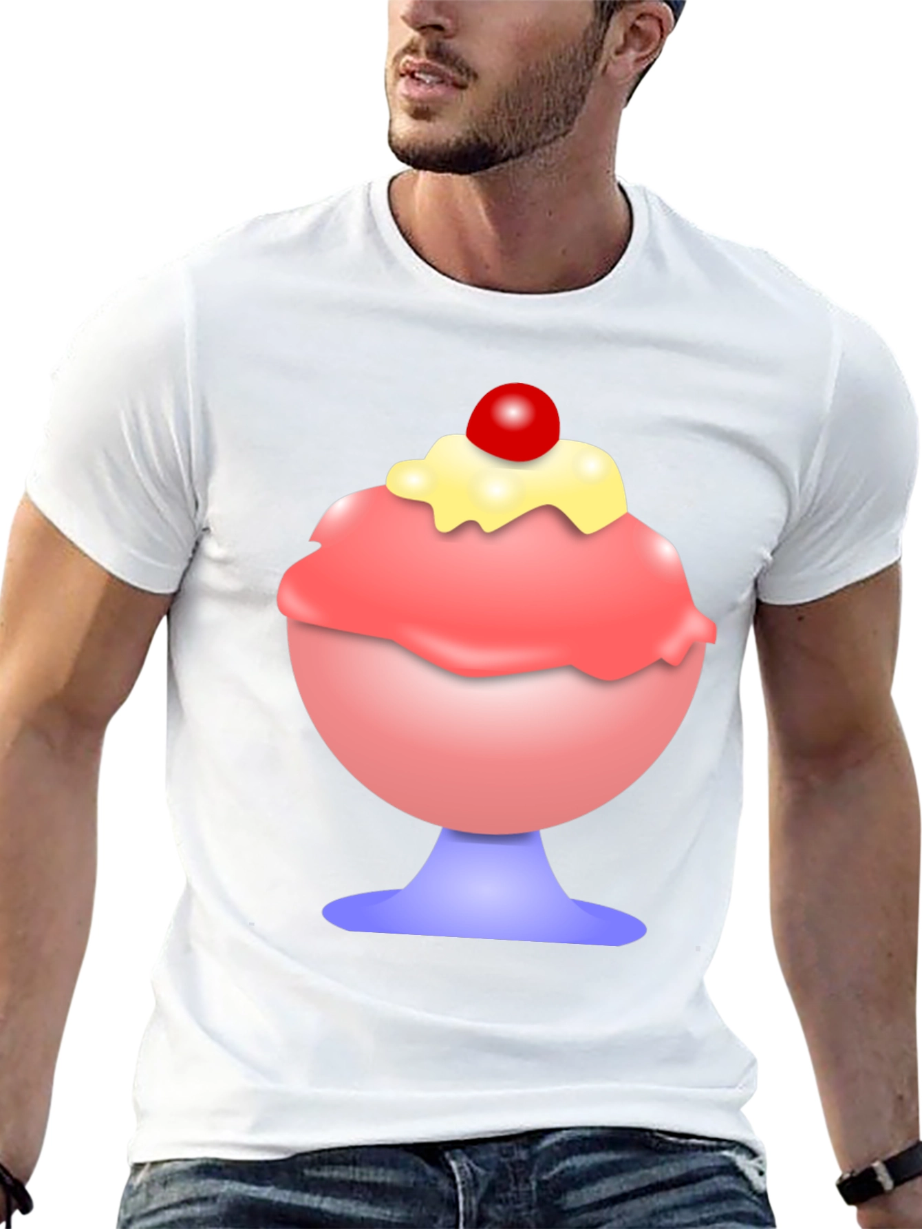 Ice Cream Sundae Graphic T-Shirt