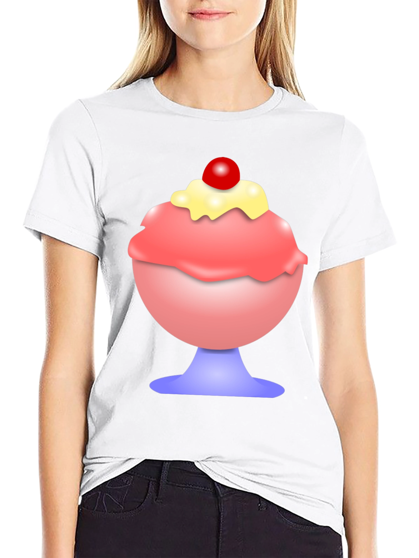 Ice Cream Sundae Graphic T-Shirt