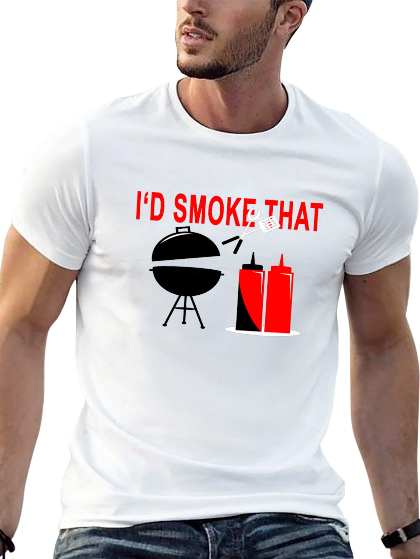 Id Smoke That T-Shirt - BBQ Grill Humor