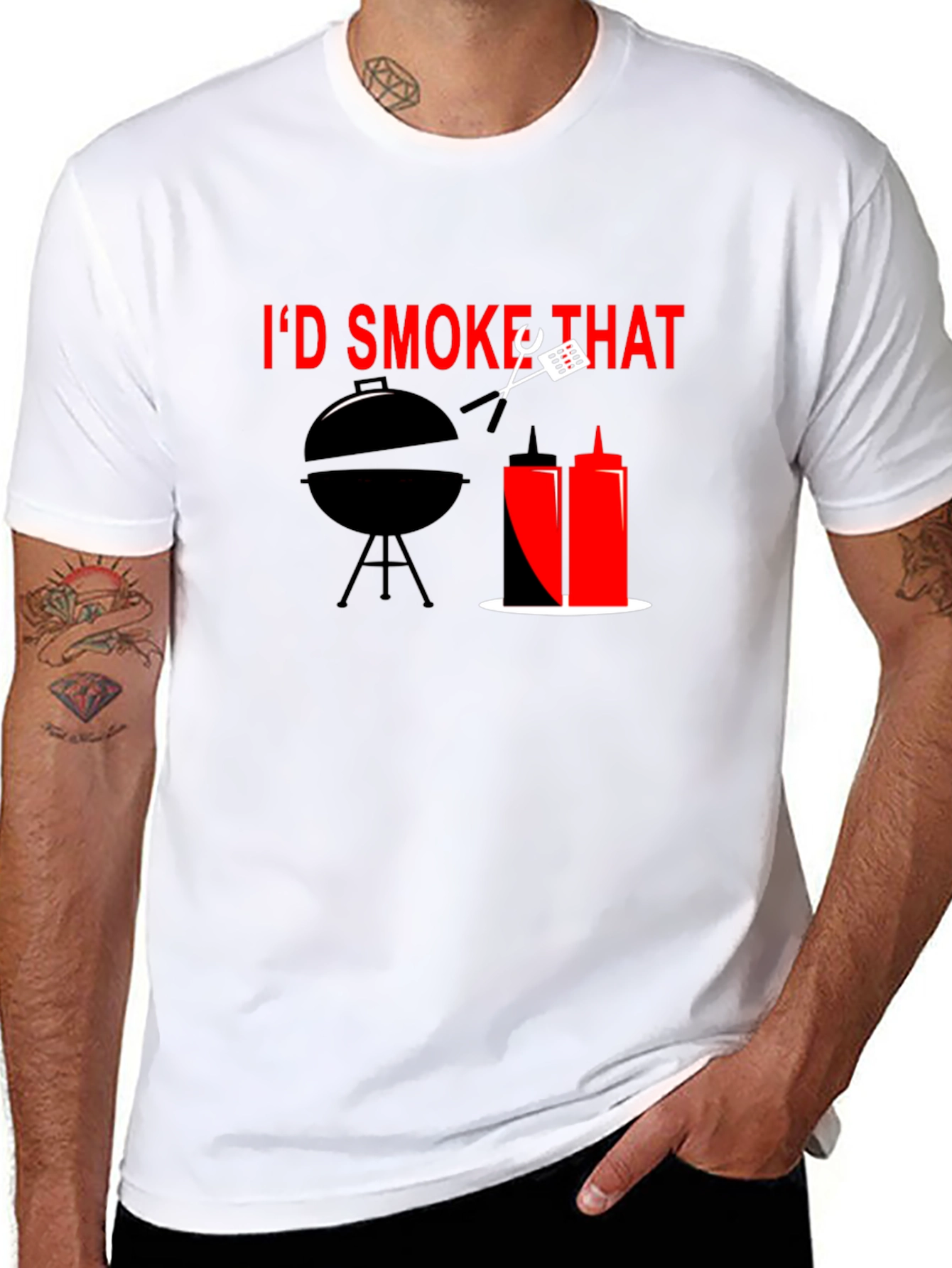 Id Smoke That T-Shirt - BBQ Grill Humor