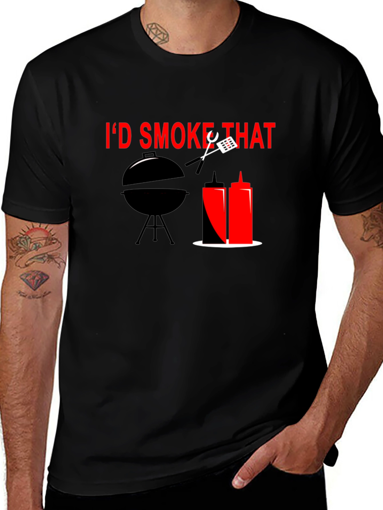 Id Smoke That T-Shirt - BBQ Grill Humor