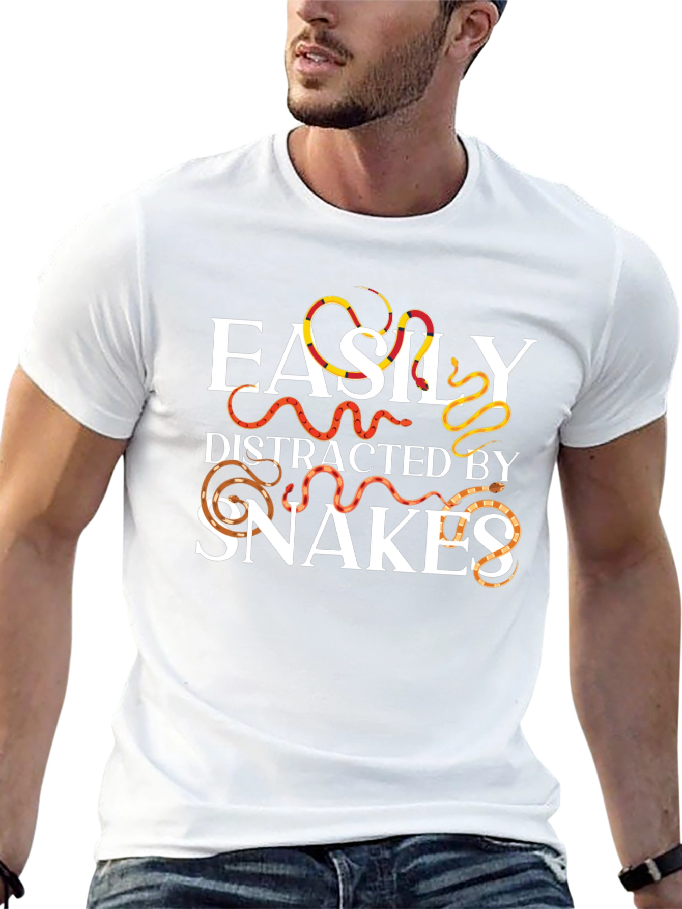 Easily Distracted By Snakes Graphic Tee