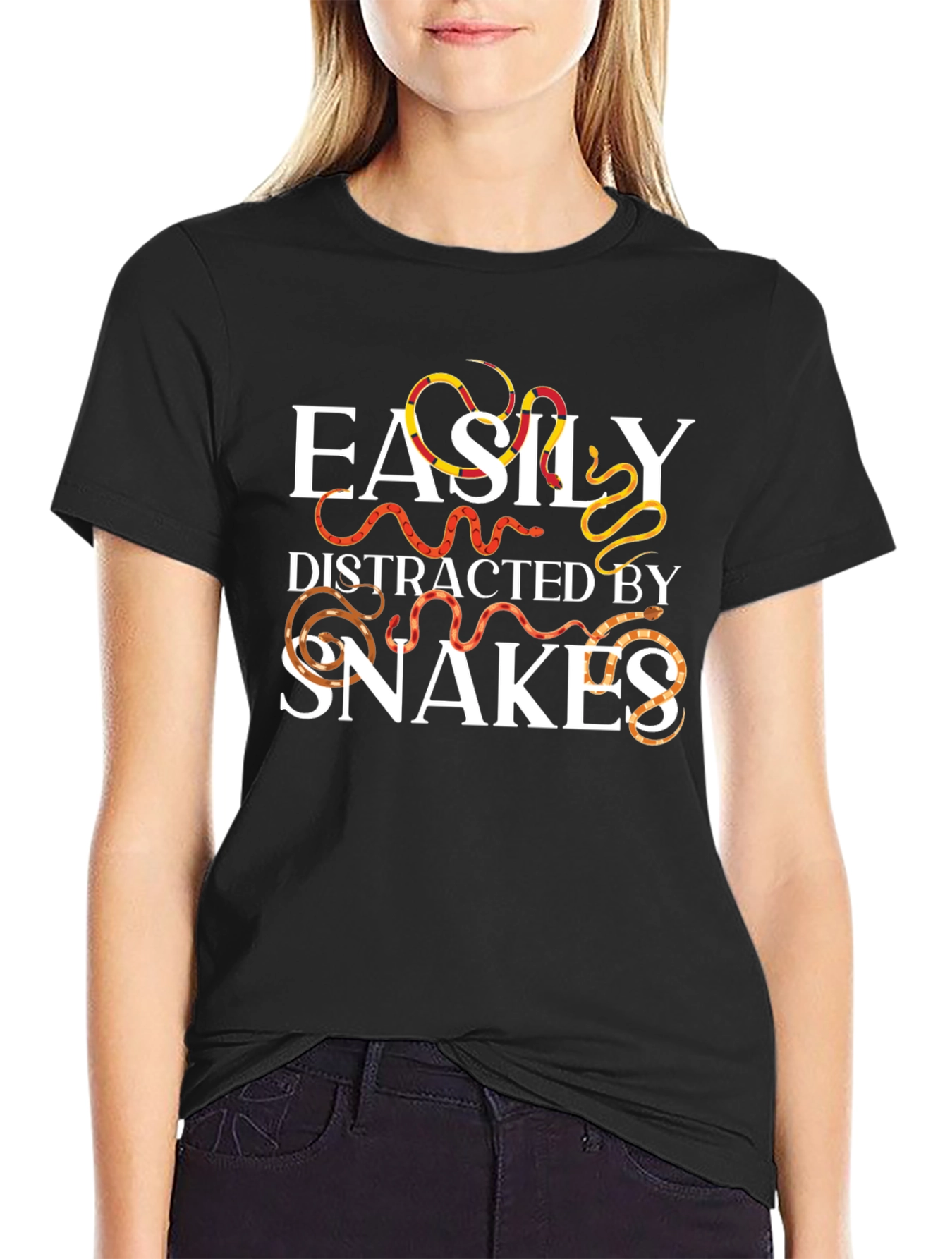 Easily Distracted By Snakes Graphic Tee