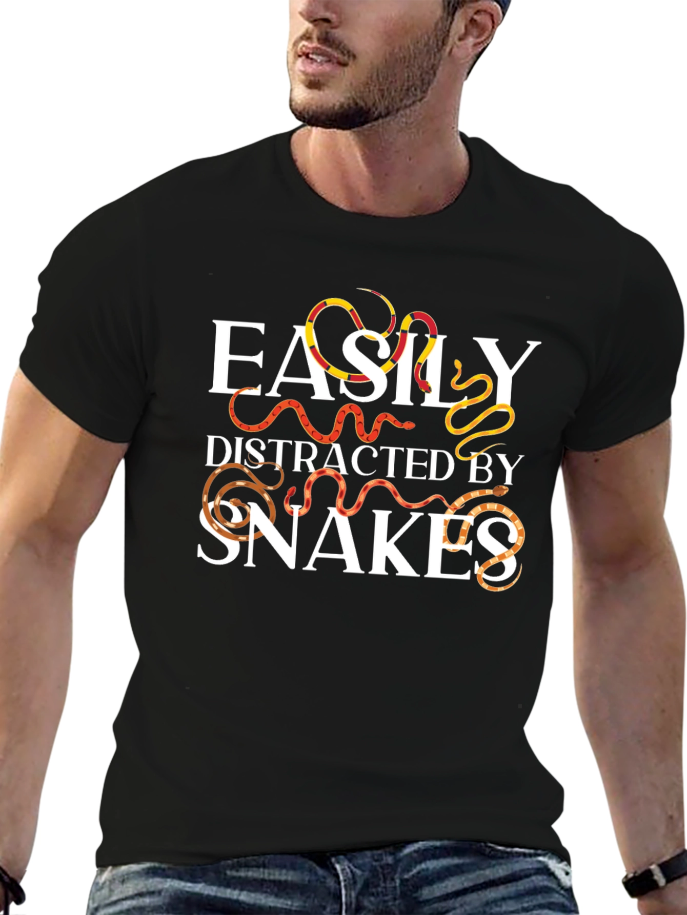 Easily Distracted By Snakes Graphic Tee
