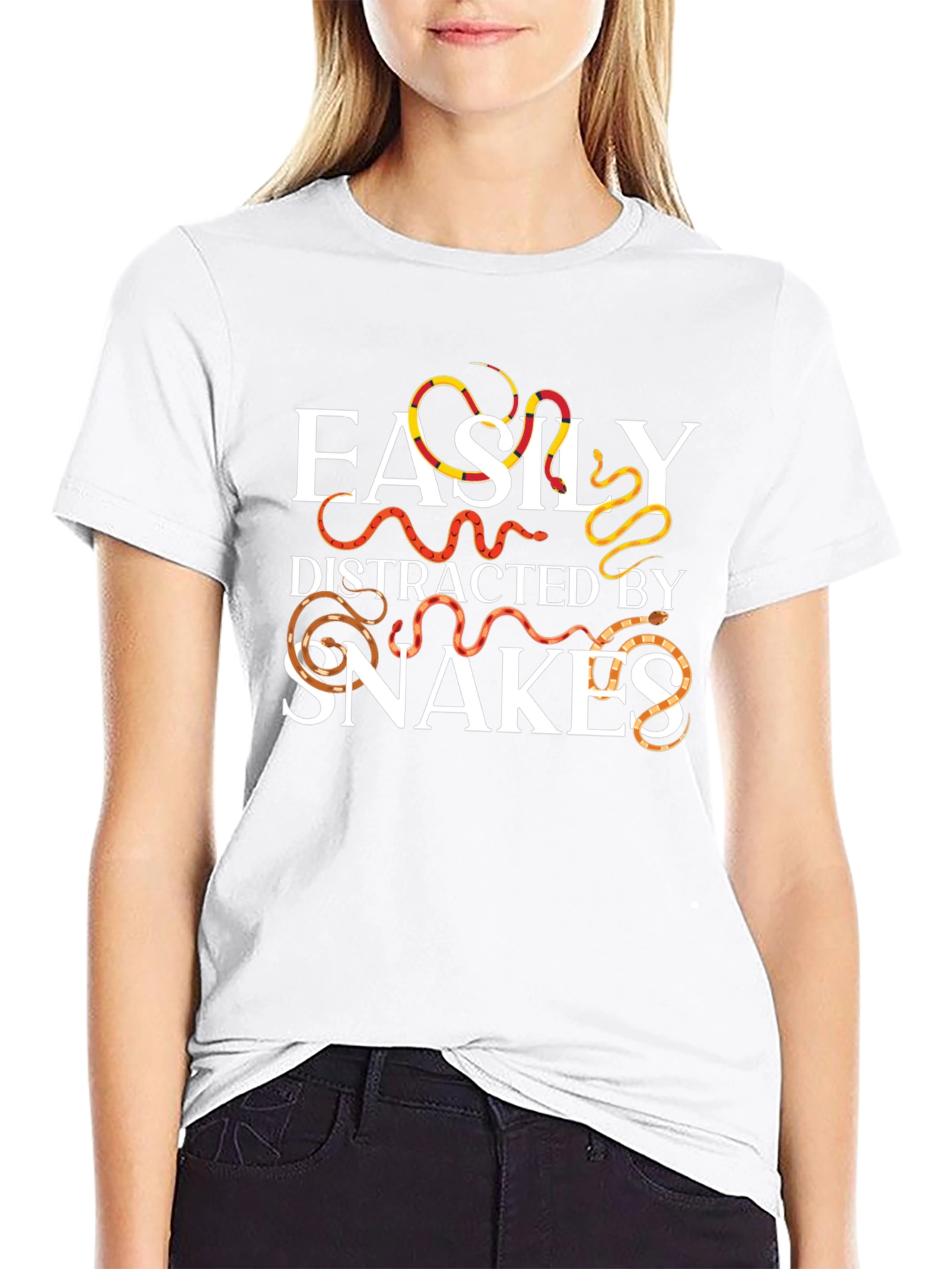 Easily Distracted By Snakes Graphic Tee
