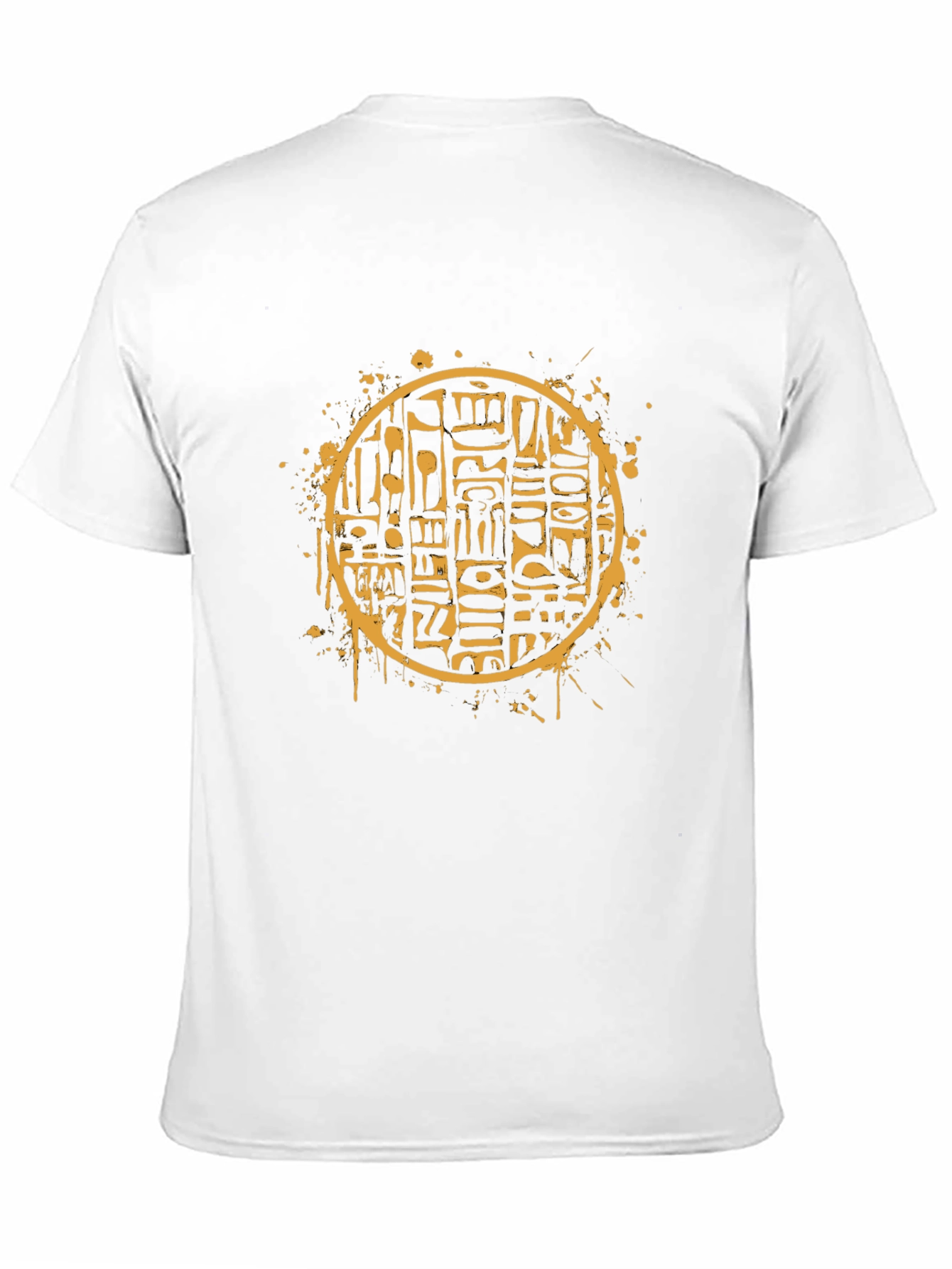 Hieroglyphic Circle Graphic Tee - Black