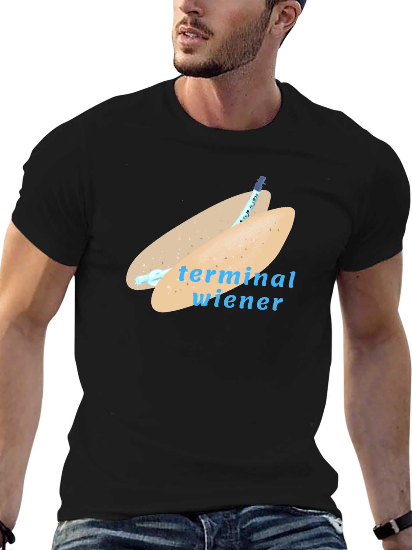 Terminal Wiener T-Shirt - Humorous Design