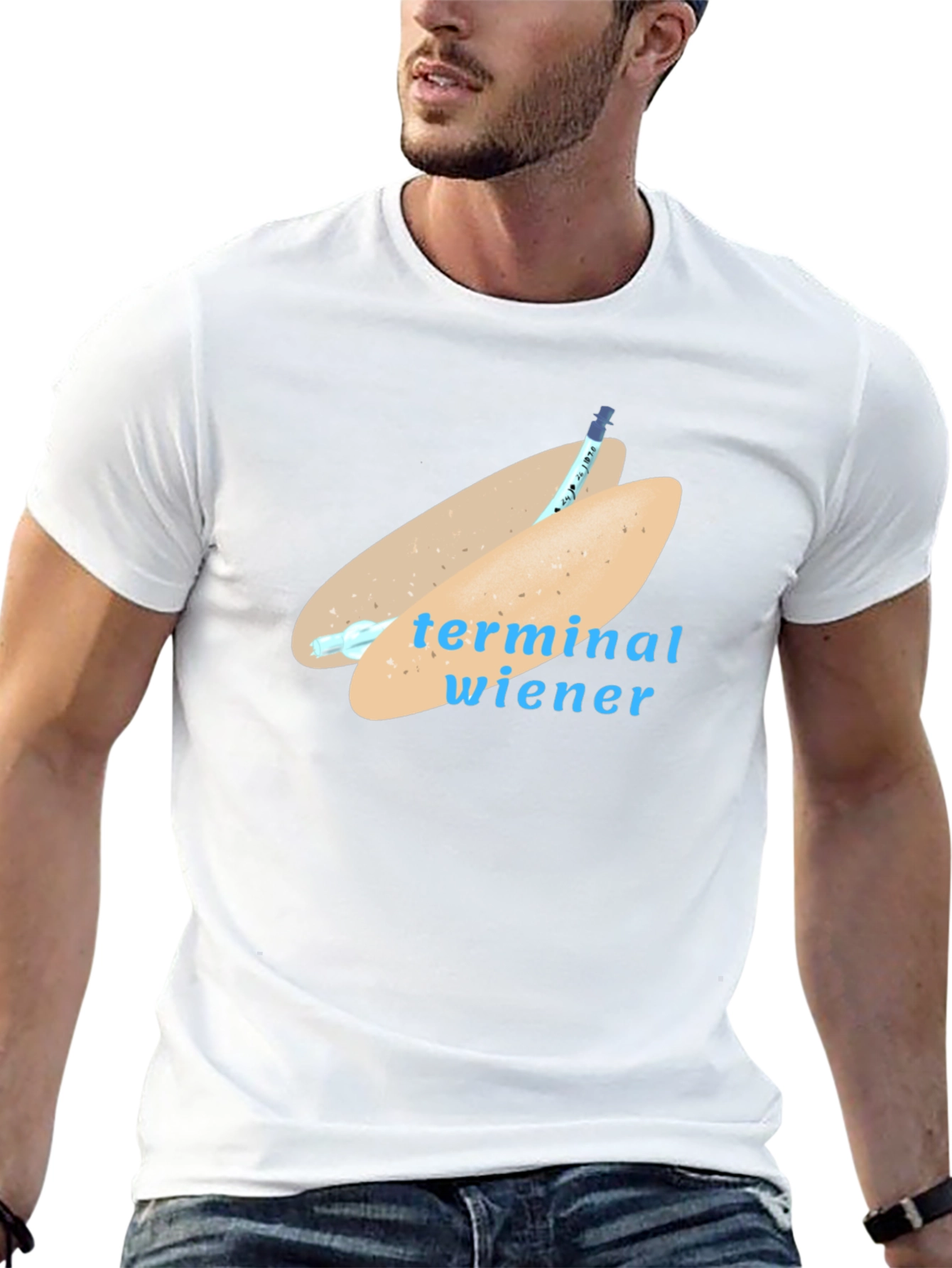 Terminal Wiener T-Shirt - Humorous Design