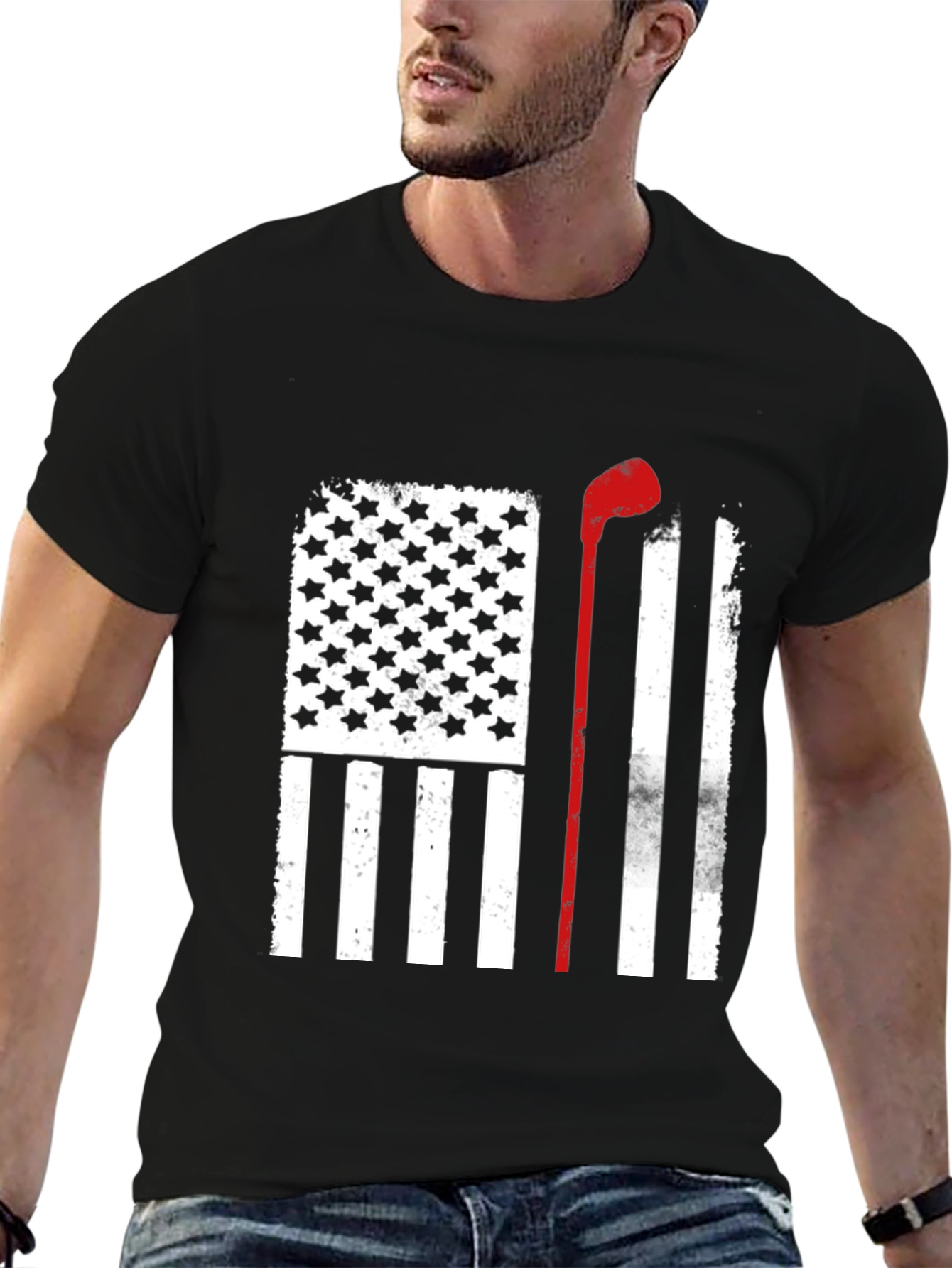 Patriotic Golf Flag T-Shirt