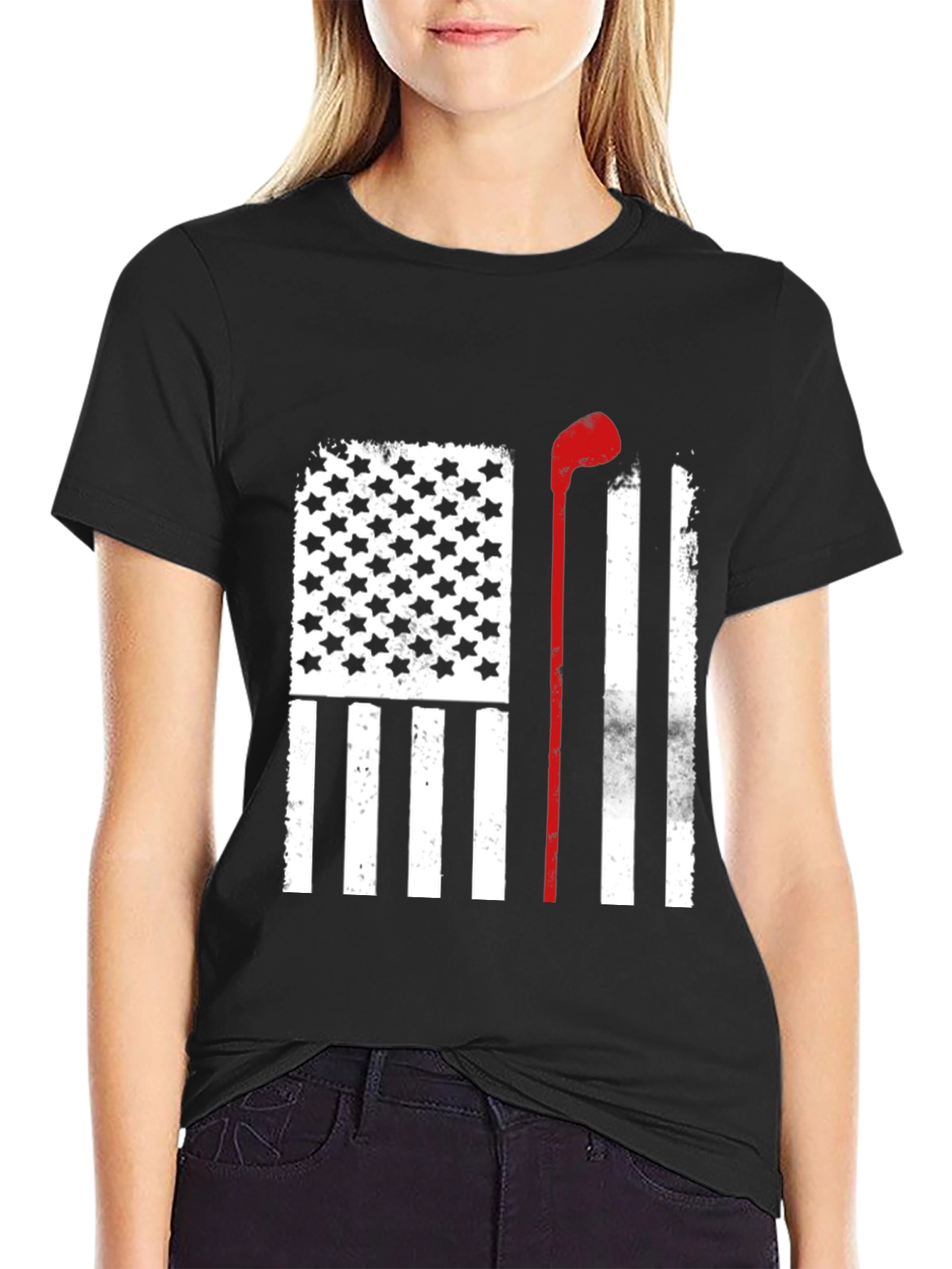 Patriotic Golf Flag T-Shirt