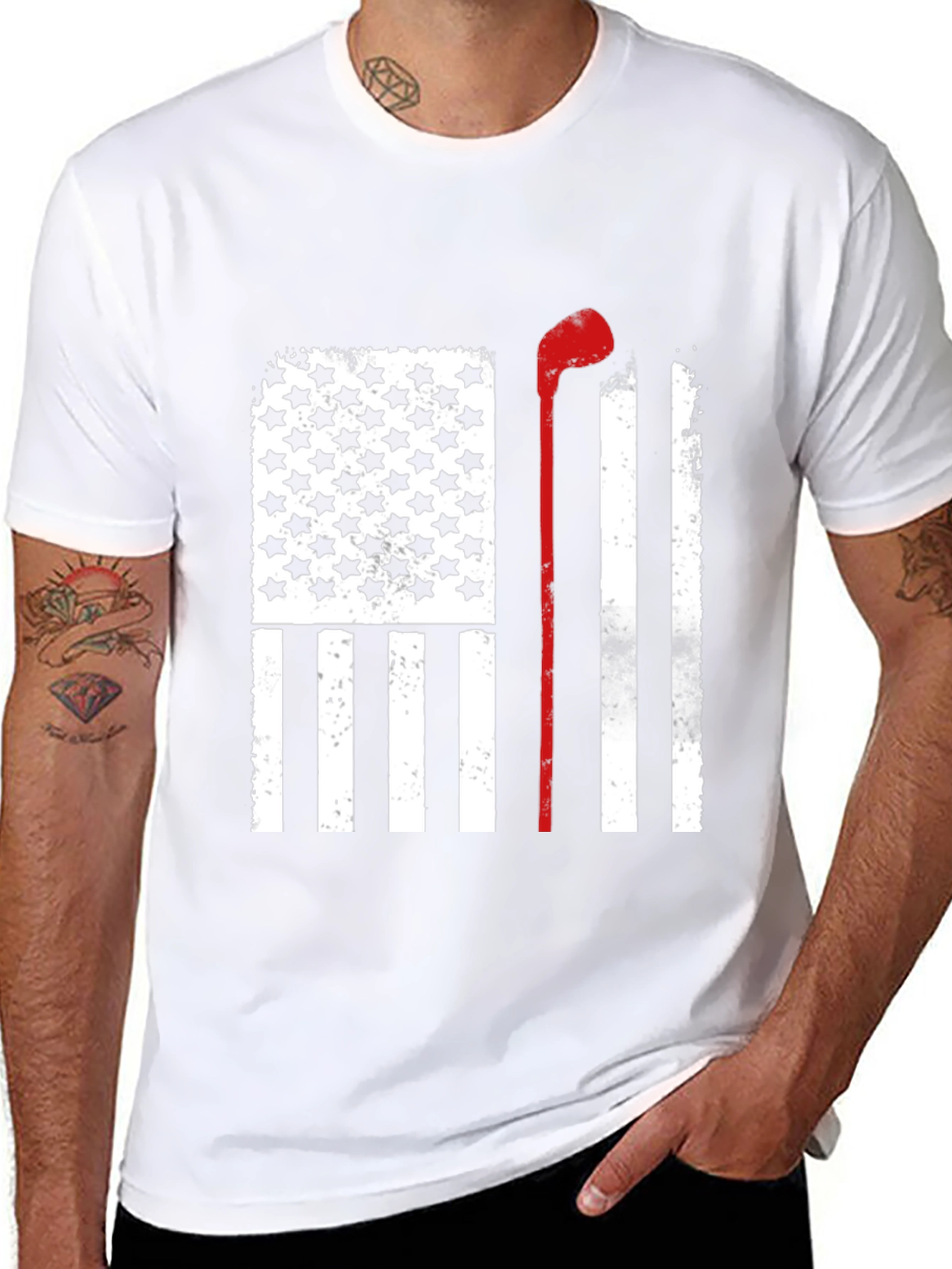 Patriotic Golf Flag T-Shirt