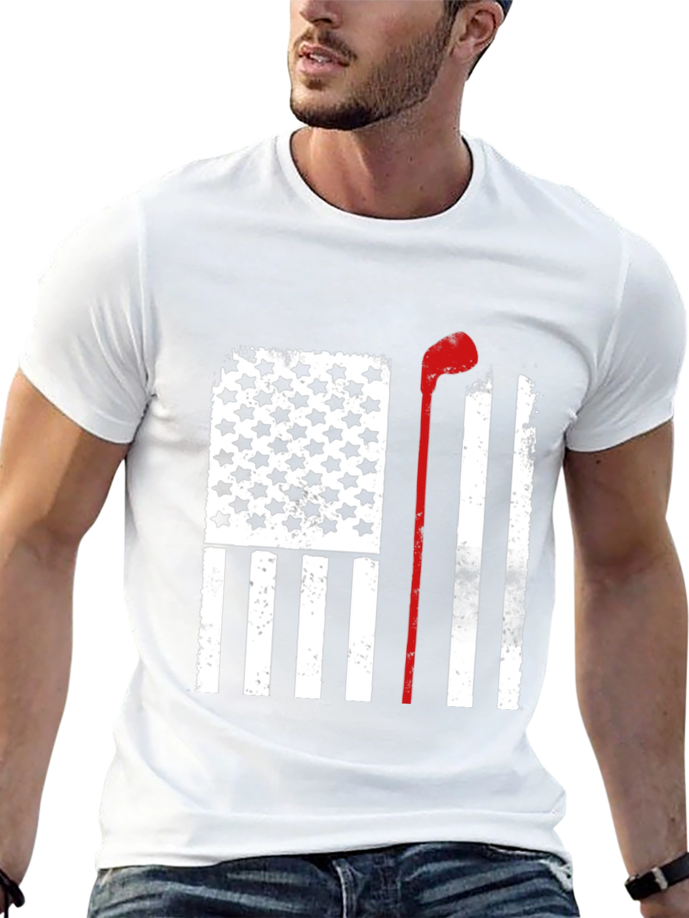 Patriotic Golf Flag T-Shirt