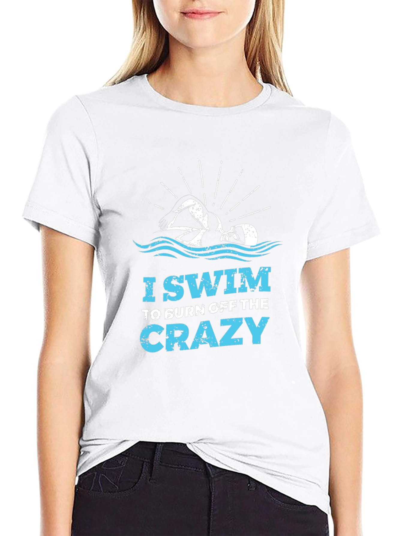 I Swim to Burn Off the Crazy Graphic Tee