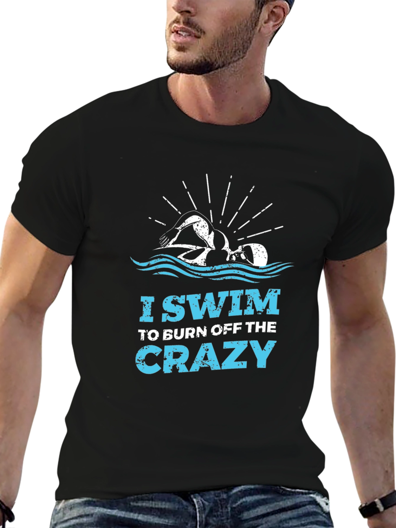 I Swim to Burn Off the Crazy Graphic Tee