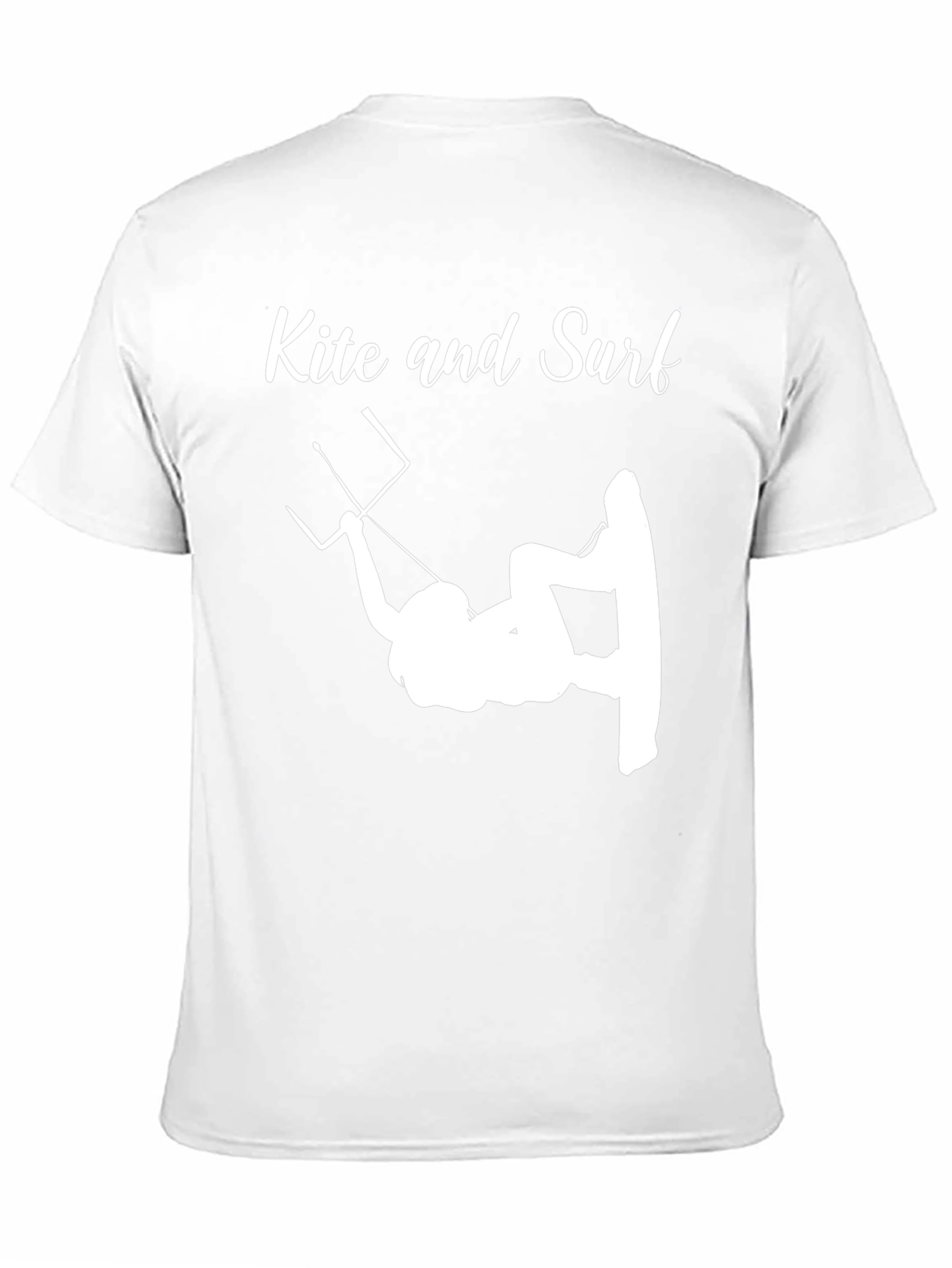 Kite and Surf Graphic Tee - Stylish Black T-Shirt